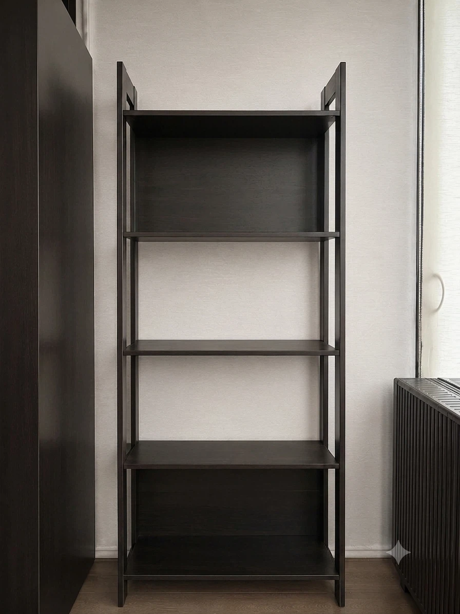 Ikea LAIVA Bookcase, Black-brown