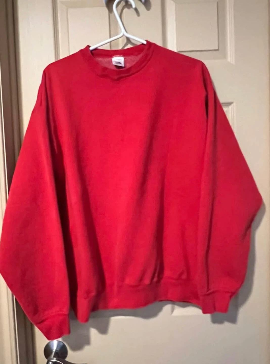 Fruit of the Loom Red Crewneck Sweatshirt