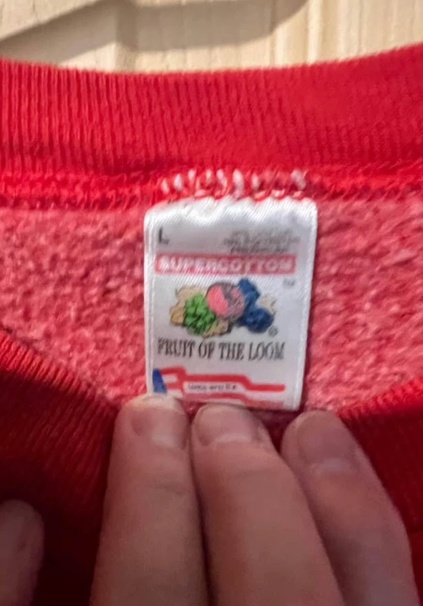 Fruit of the Loom Red Crewneck Sweatshirt - photo 3
