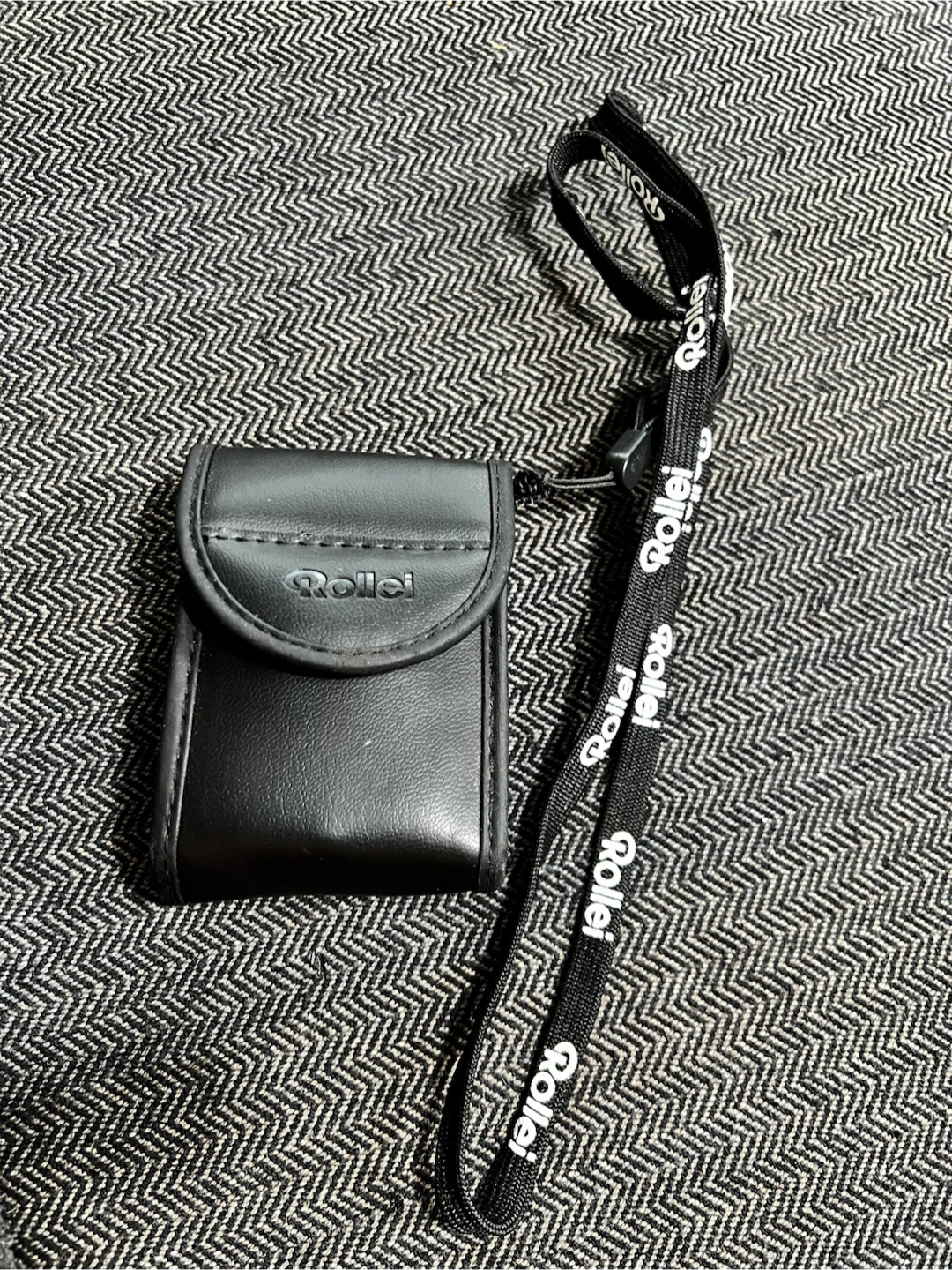 Rollei Black Camera Pouch with Neck Strap