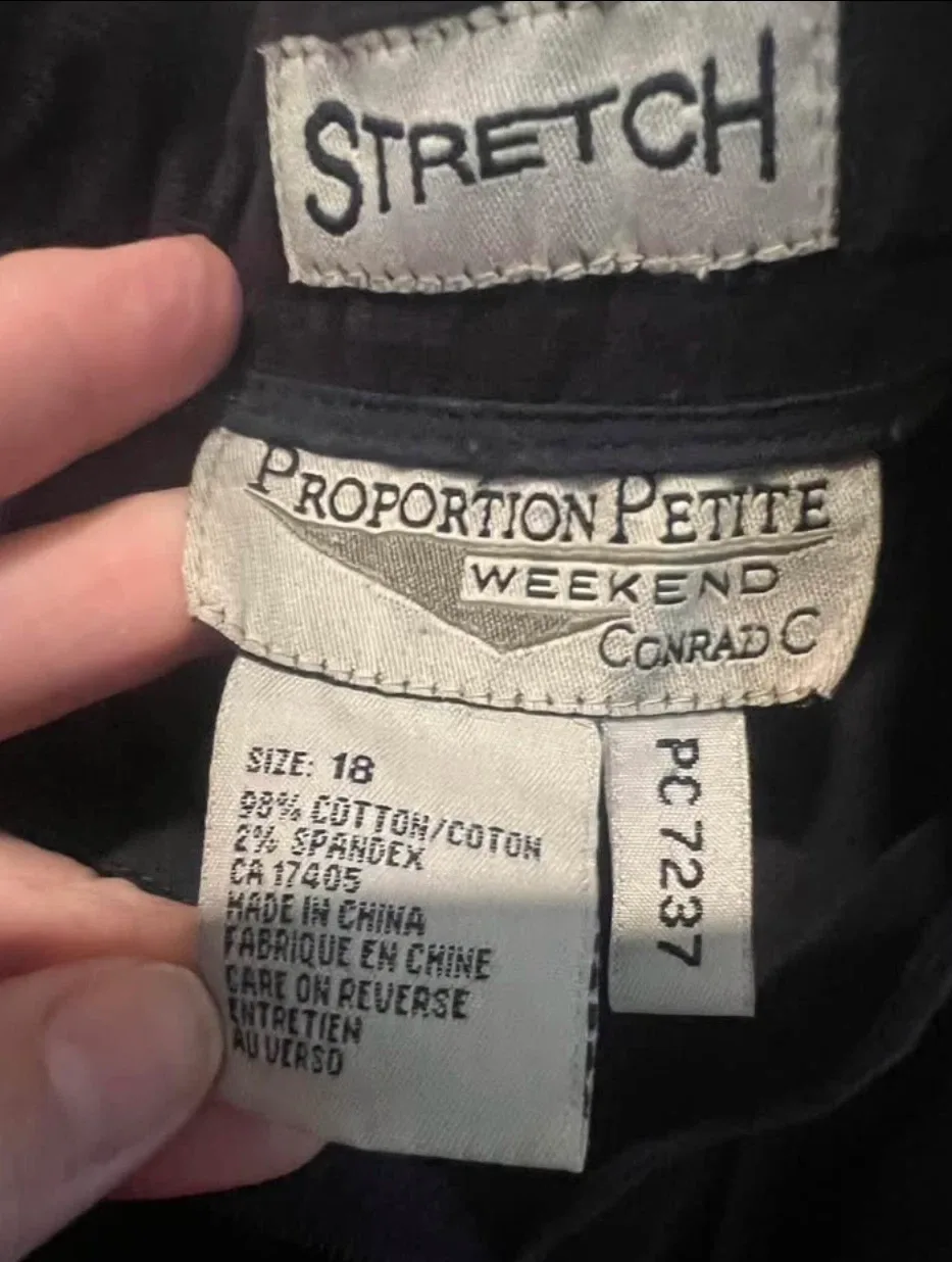 Conrad C Weekend Proportion Petite Corduroy Pants Size 18 - photo 4