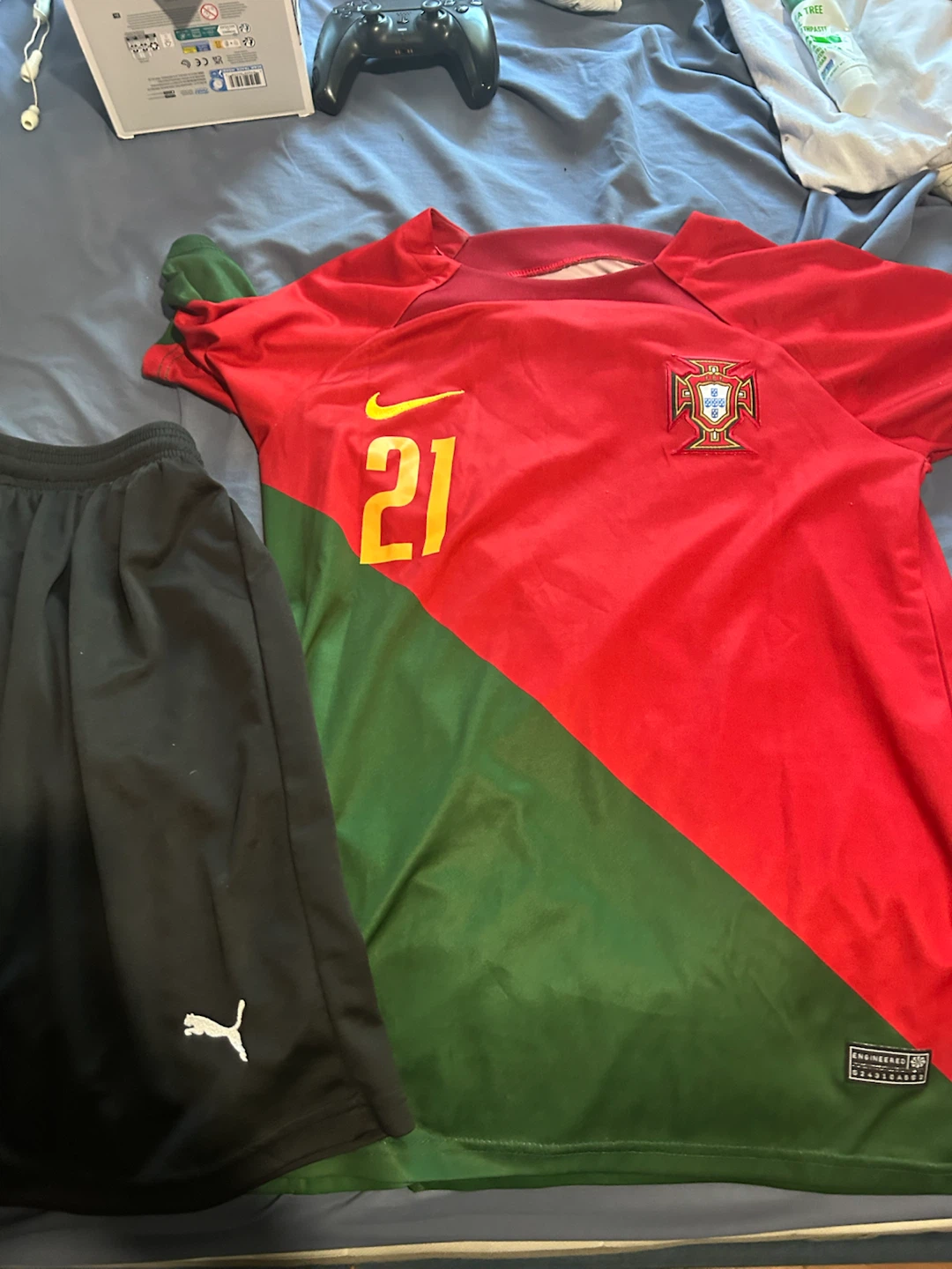 Portugal National Football Team Soccer Jersey & Shorts Set