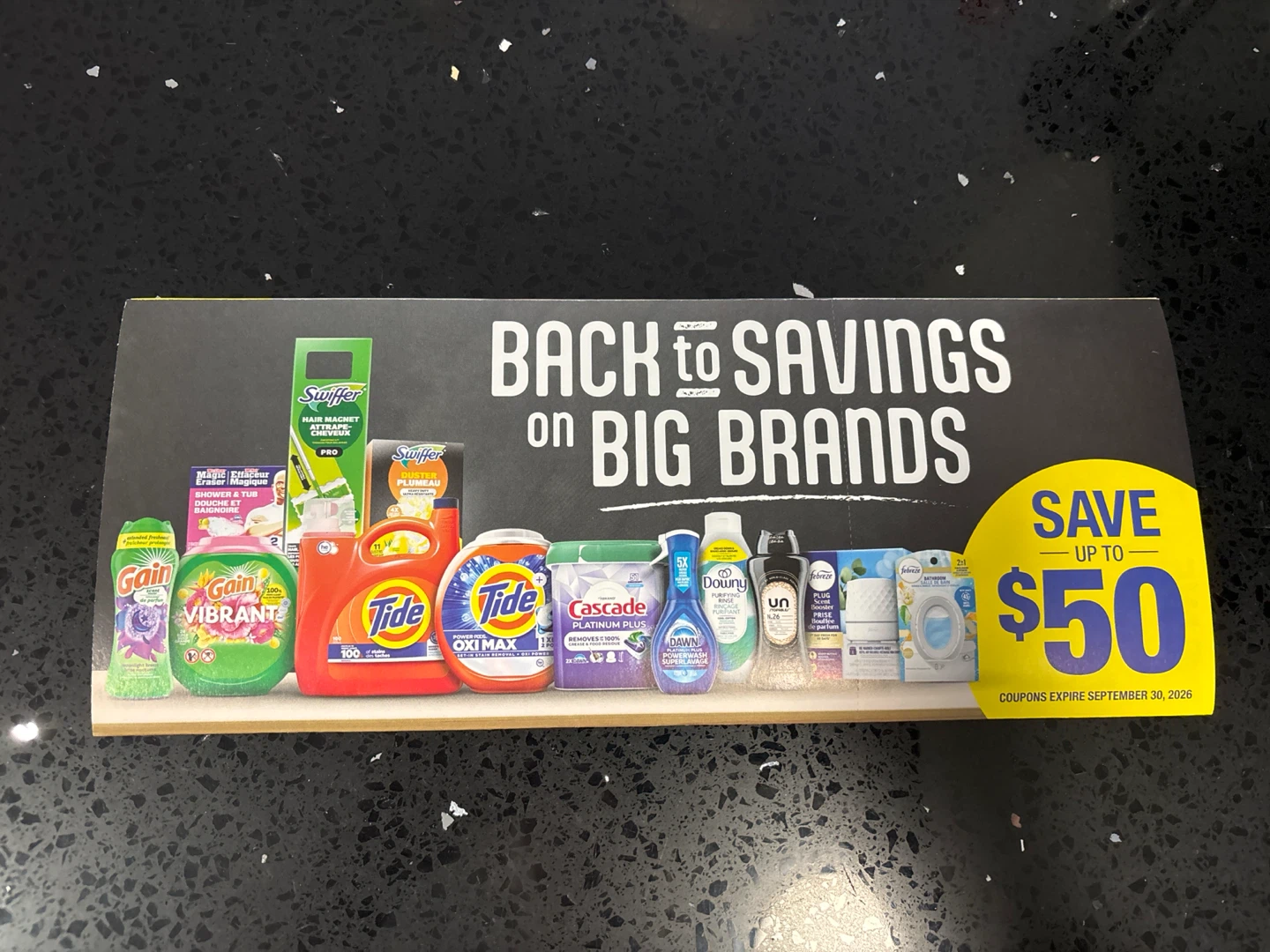 Coupons bundle - up to $50 on Big Brands