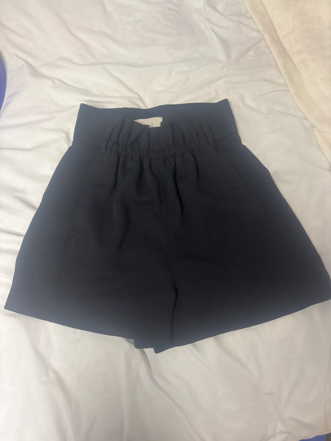 Black High-Waisted Shorts
