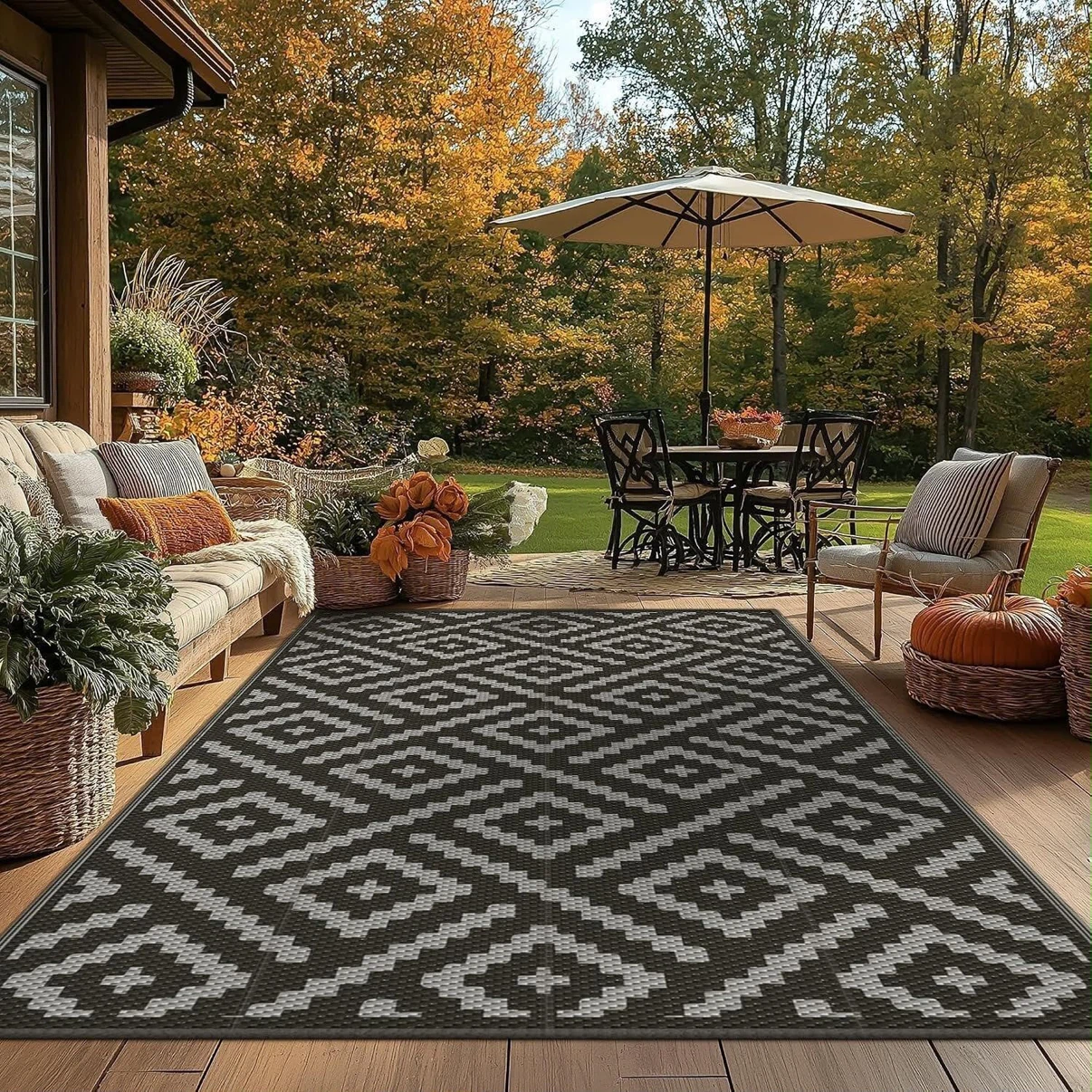 Outdoor Area Rug - Waterproof & UV Resistant