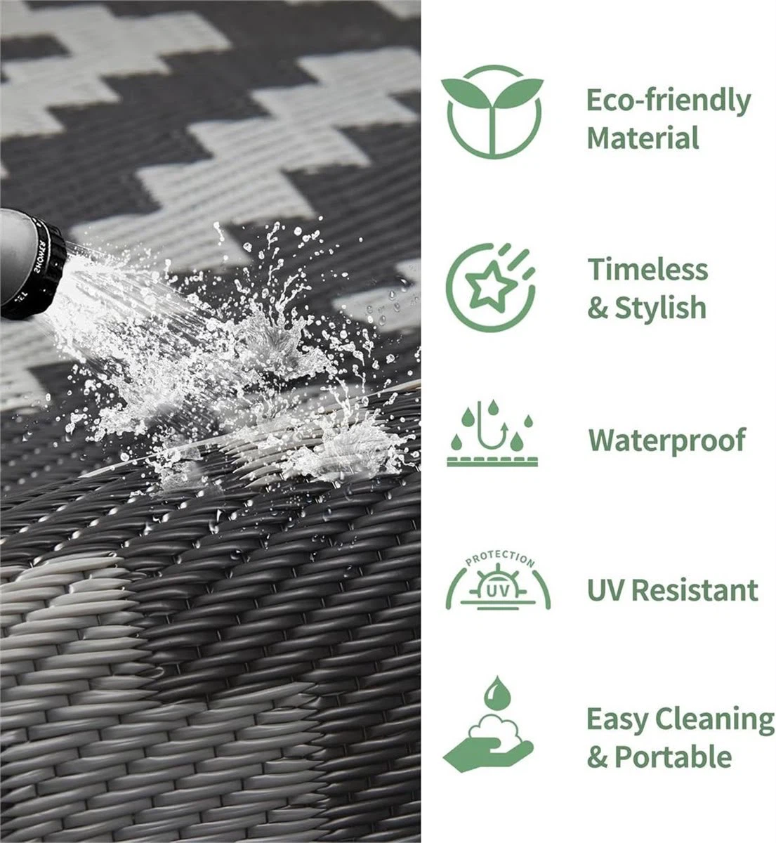 Outdoor Area Rug - Waterproof & UV Resistant - photo 2
