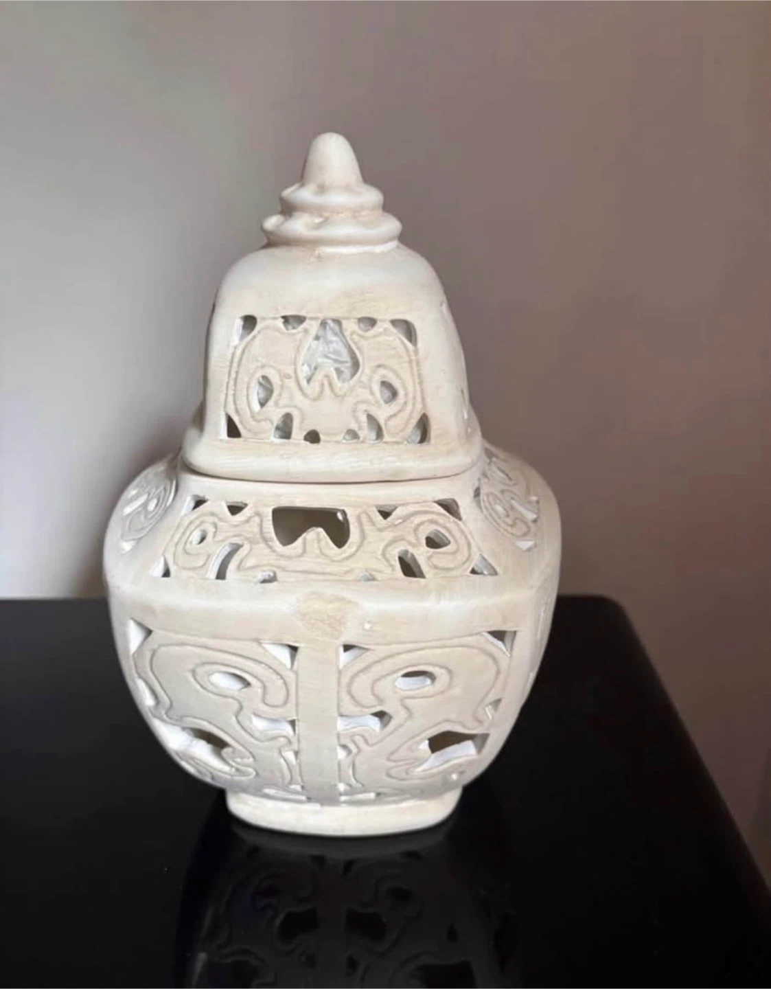 Decorative Ceramic Lantern with Lid - photo 4