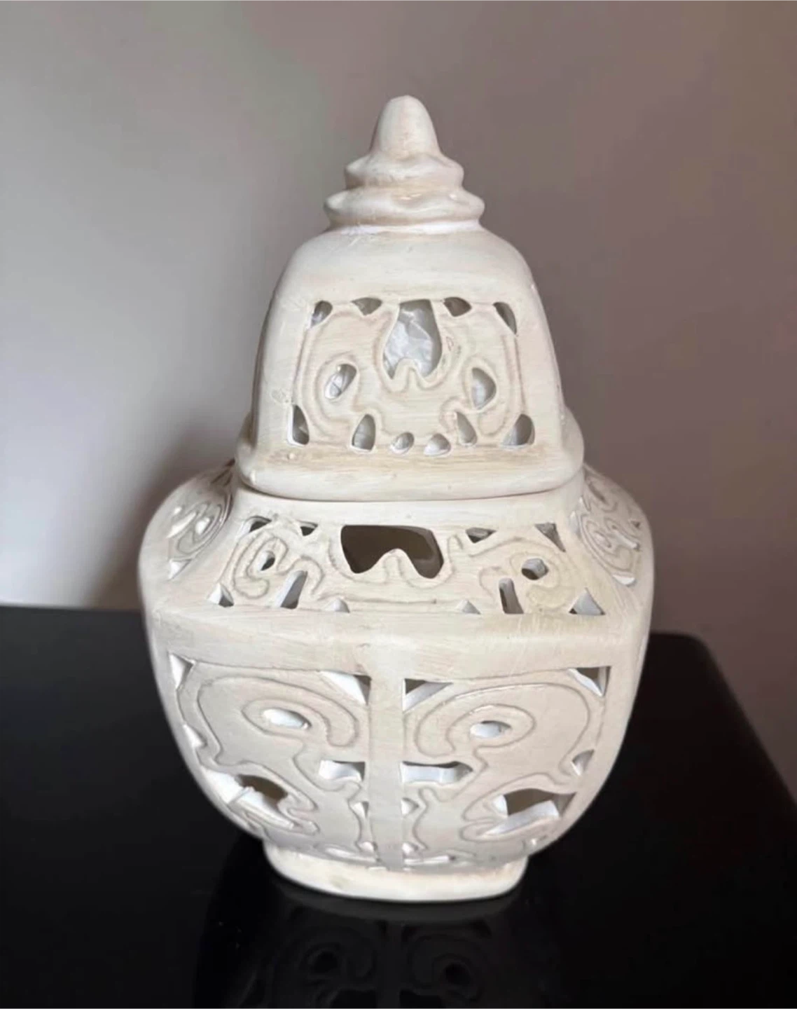 Decorative Ceramic Lantern with Lid - photo 5