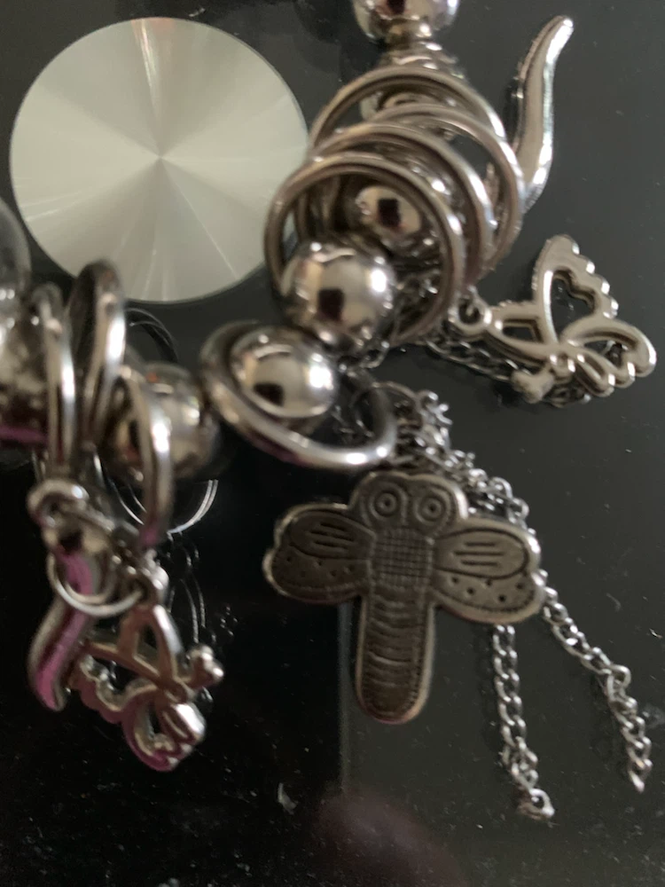 Charm Bracelet with Dragonfly and Butterfly - photo 2
