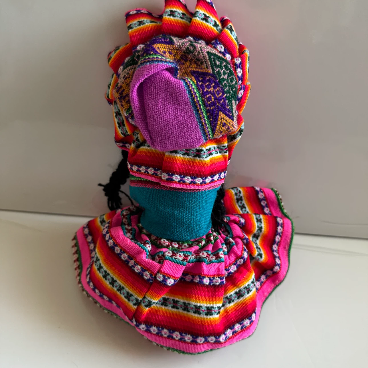 Peruvian Handmade Mother & Baby Cloth Doll Souvenir - photo 3