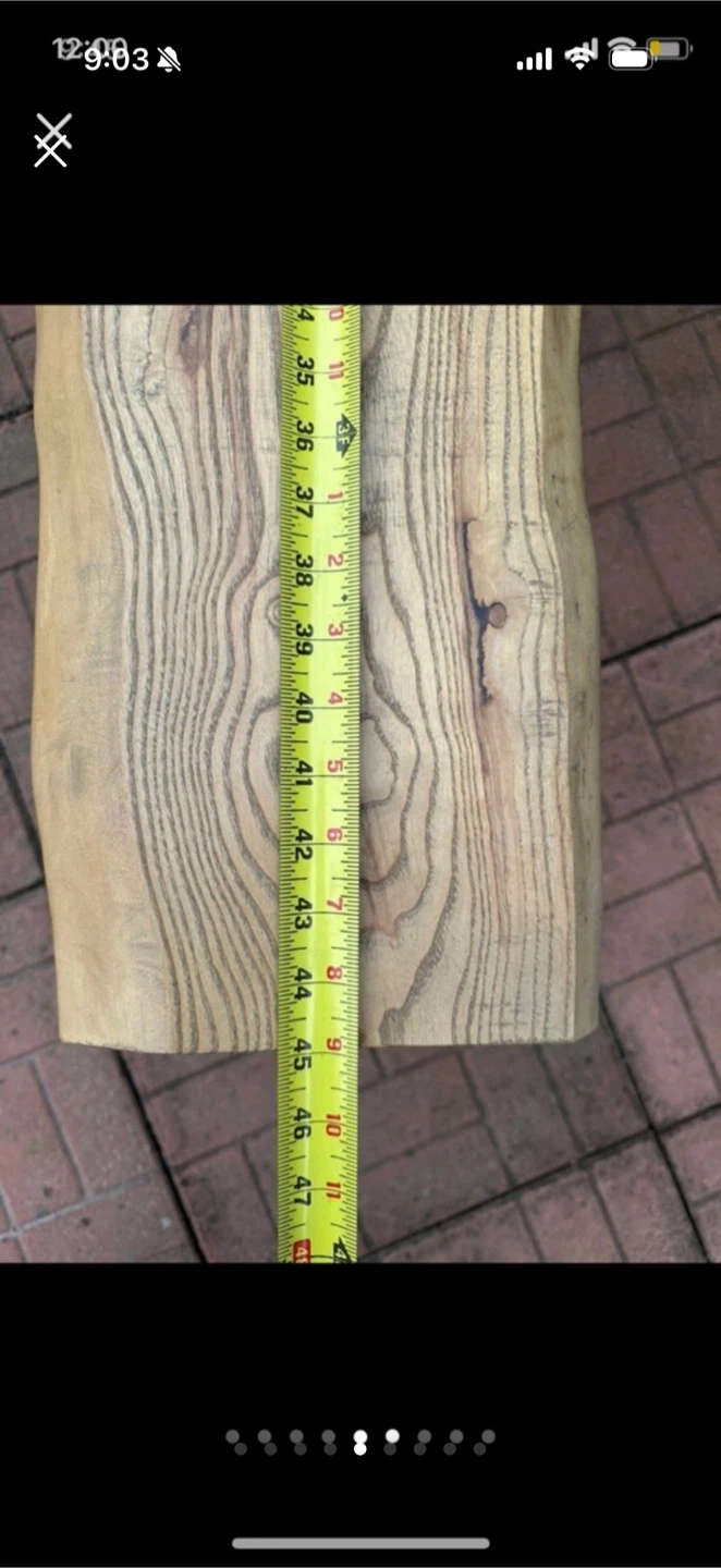Live Edge Wooden Bench - photo 5
