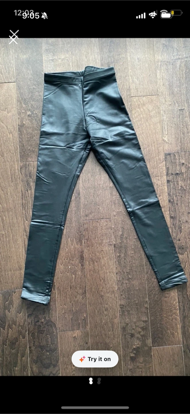 American Apparel Faux Leather Leggings