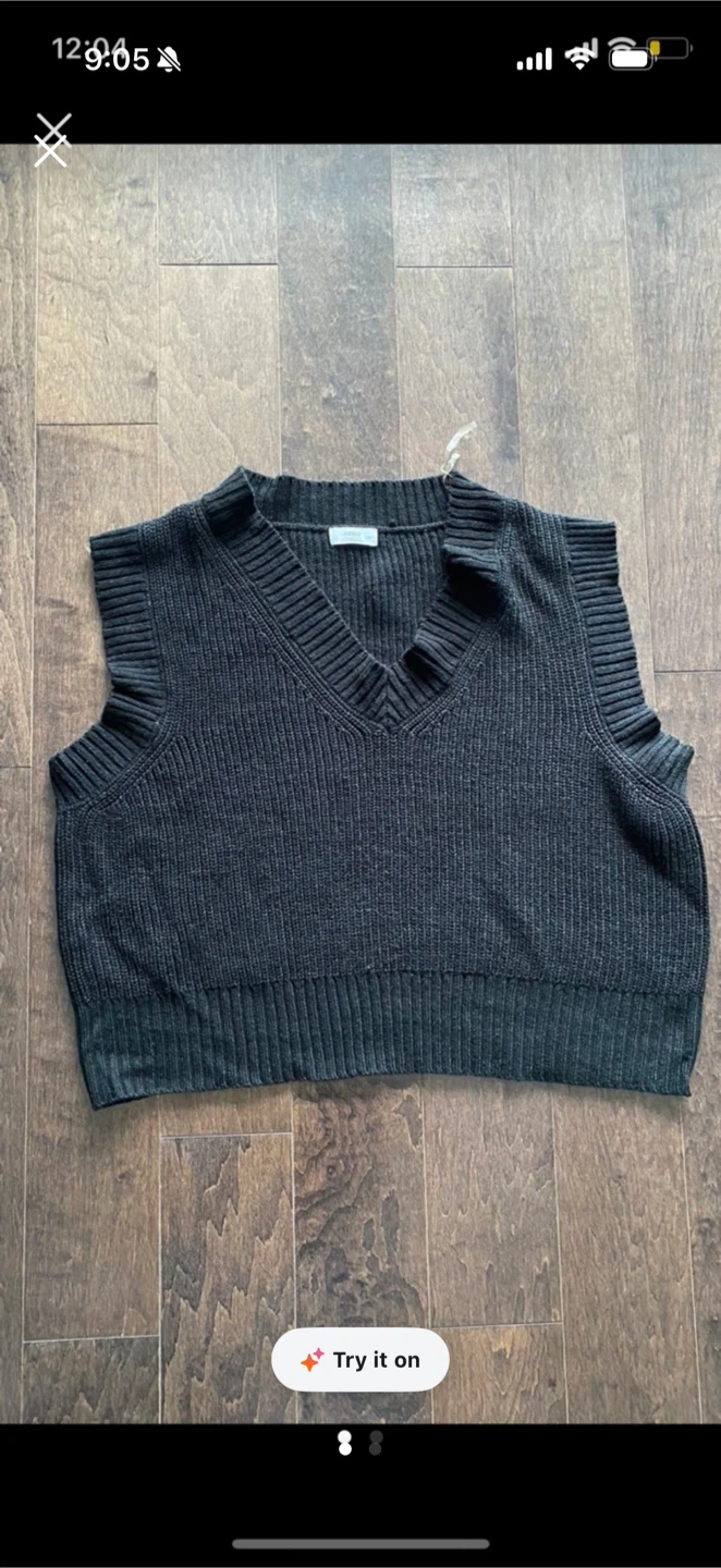 Ardene Women's V-Neck Sweater Vest - L/G