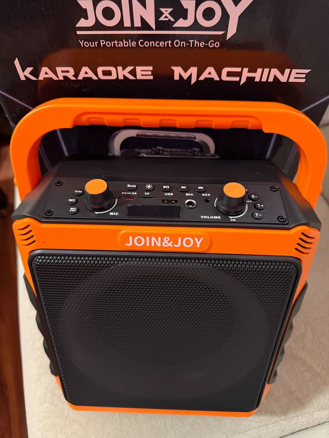 Karaoke Machine with 2 Wireless Mics Bluetooth Subwoofer