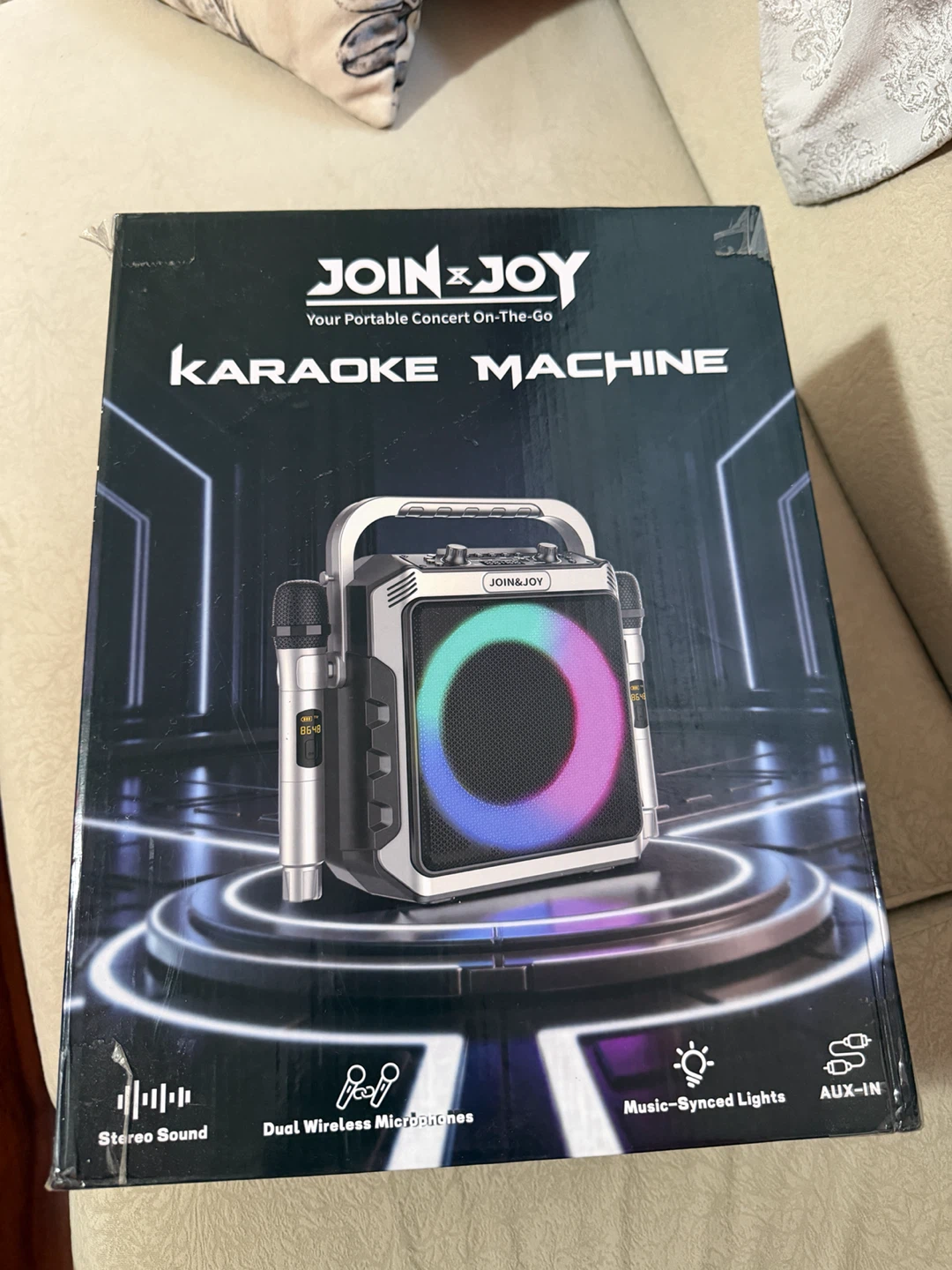 Karaoke Machine with 2 Wireless Mics Bluetooth Subwoofer - photo 3