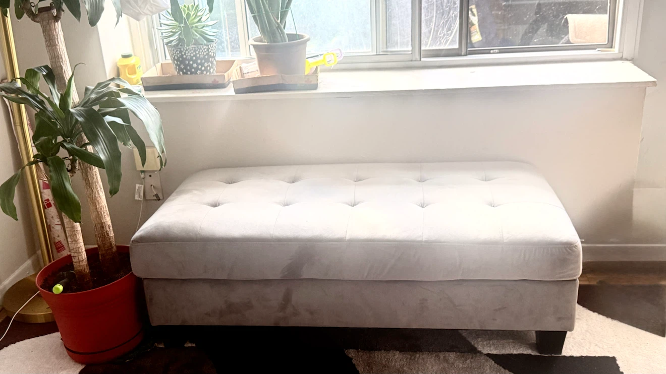 Grey Sectional Sofa with Chaise and Ottoman