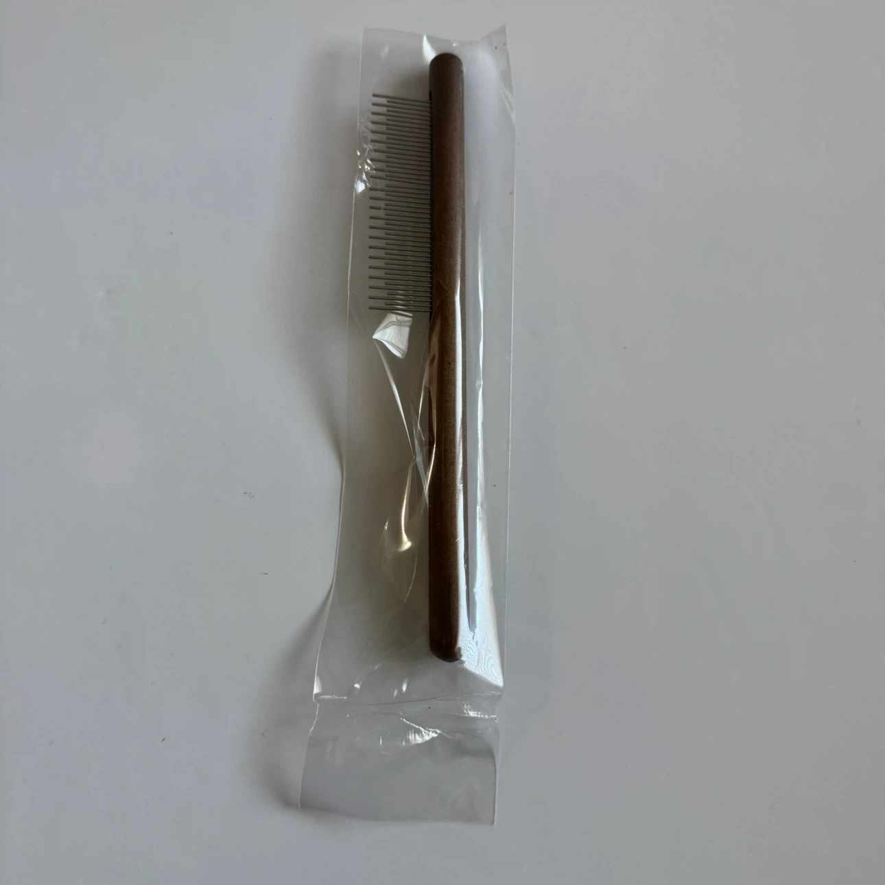 Wooden Pet Comb metal teeth - photo 2