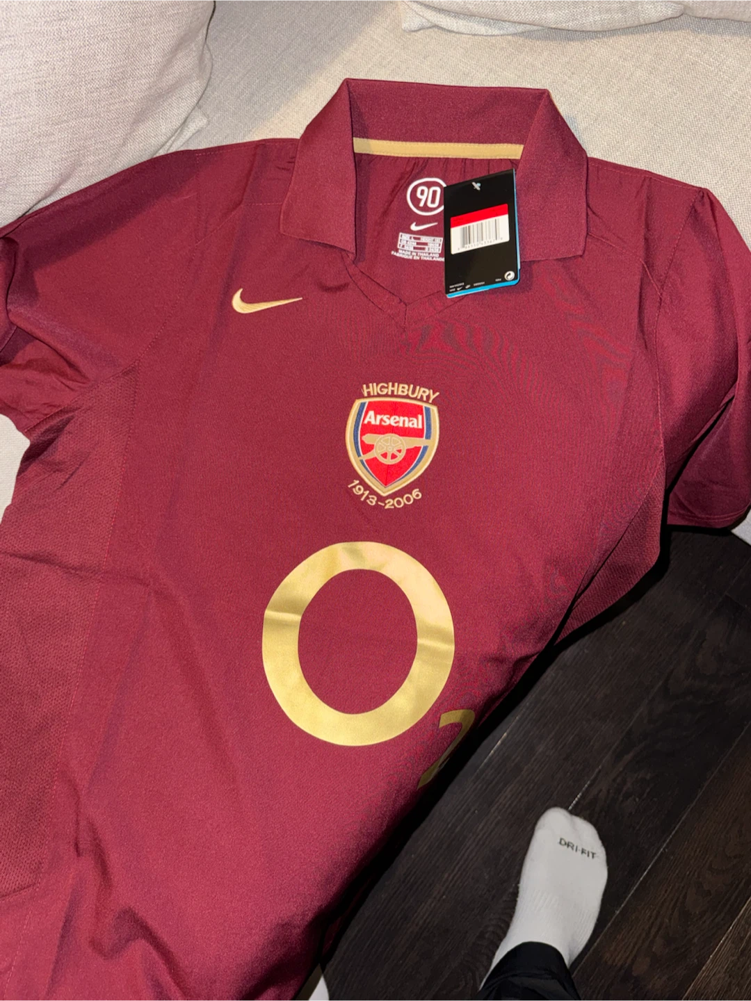 Nike Arsenal Highbury 1913-2006 Jersey Size L