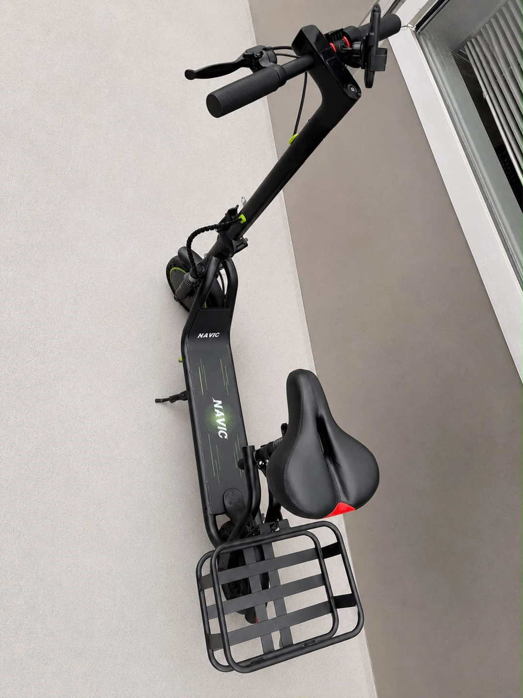 NAVIC Electric Scooter with Seat and Basket - photo 3