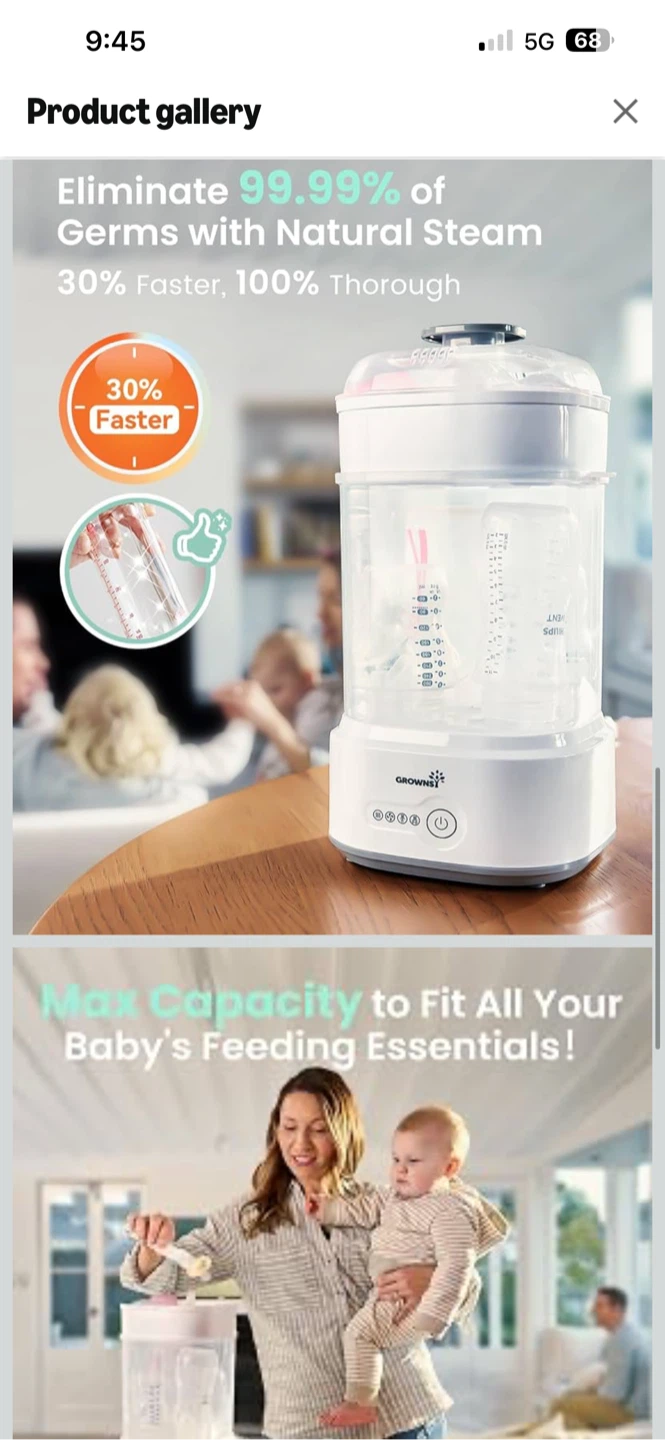 Grownsy Bottle Sterilizer & Dryer - photo 4
