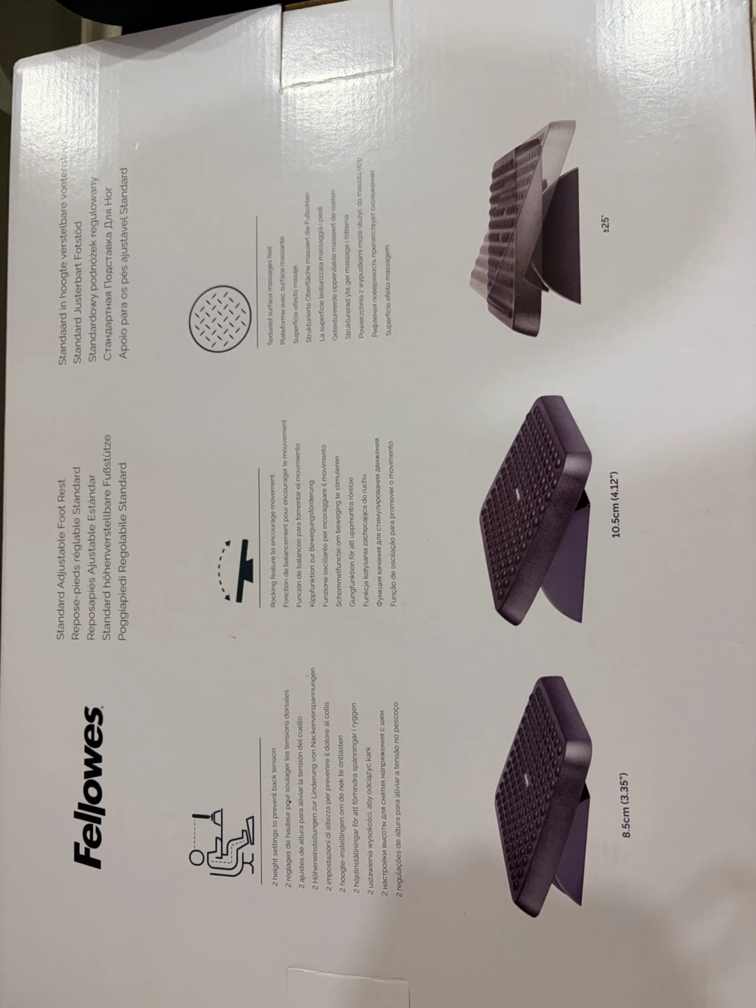 Fellowes Standard Adjustable Foot Rest - photo 3