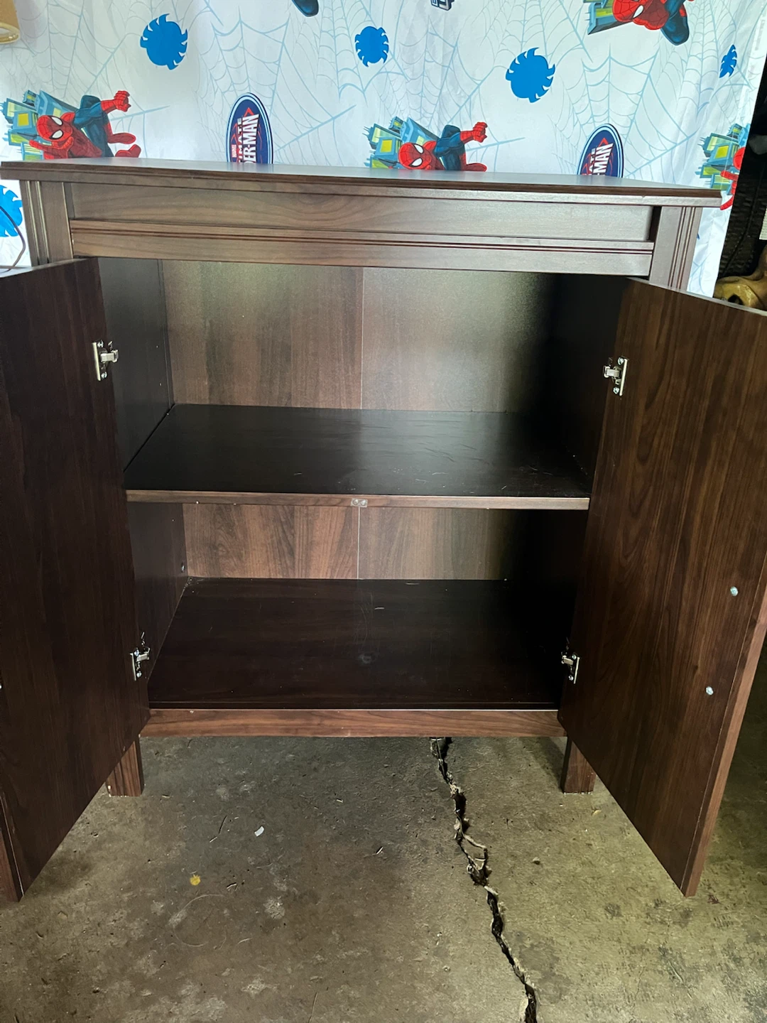 Dark Wood Two-Door Cabinet - photo 2