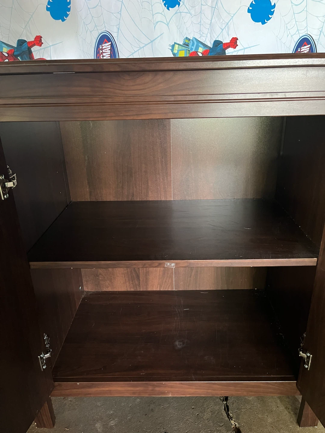 Dark Wood Two-Door Cabinet - photo 3