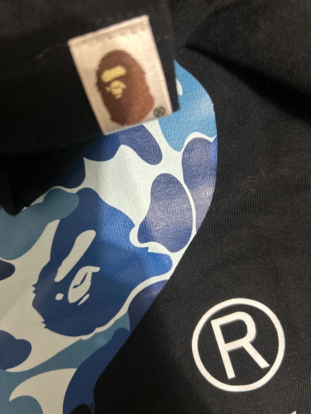 BAPE By Bathing Ape Camo Shark T-Shirt - photo 4