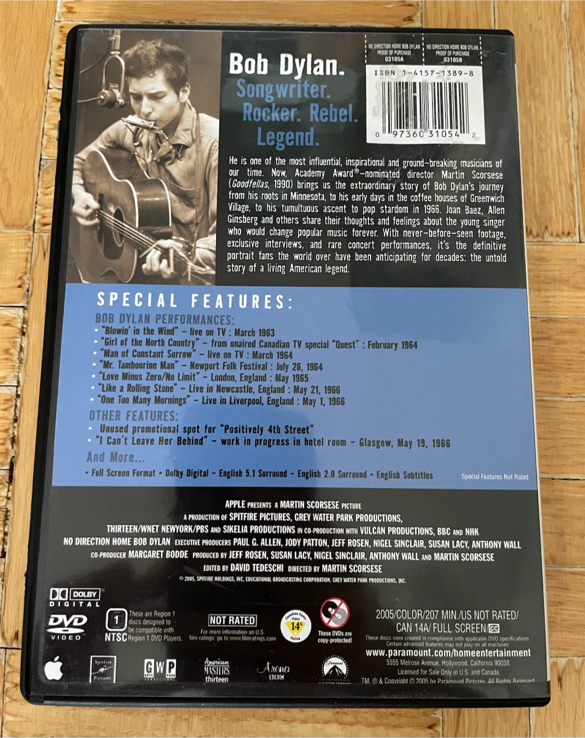 Bob Dylan No Direction Home 2 DVD Set - photo 3