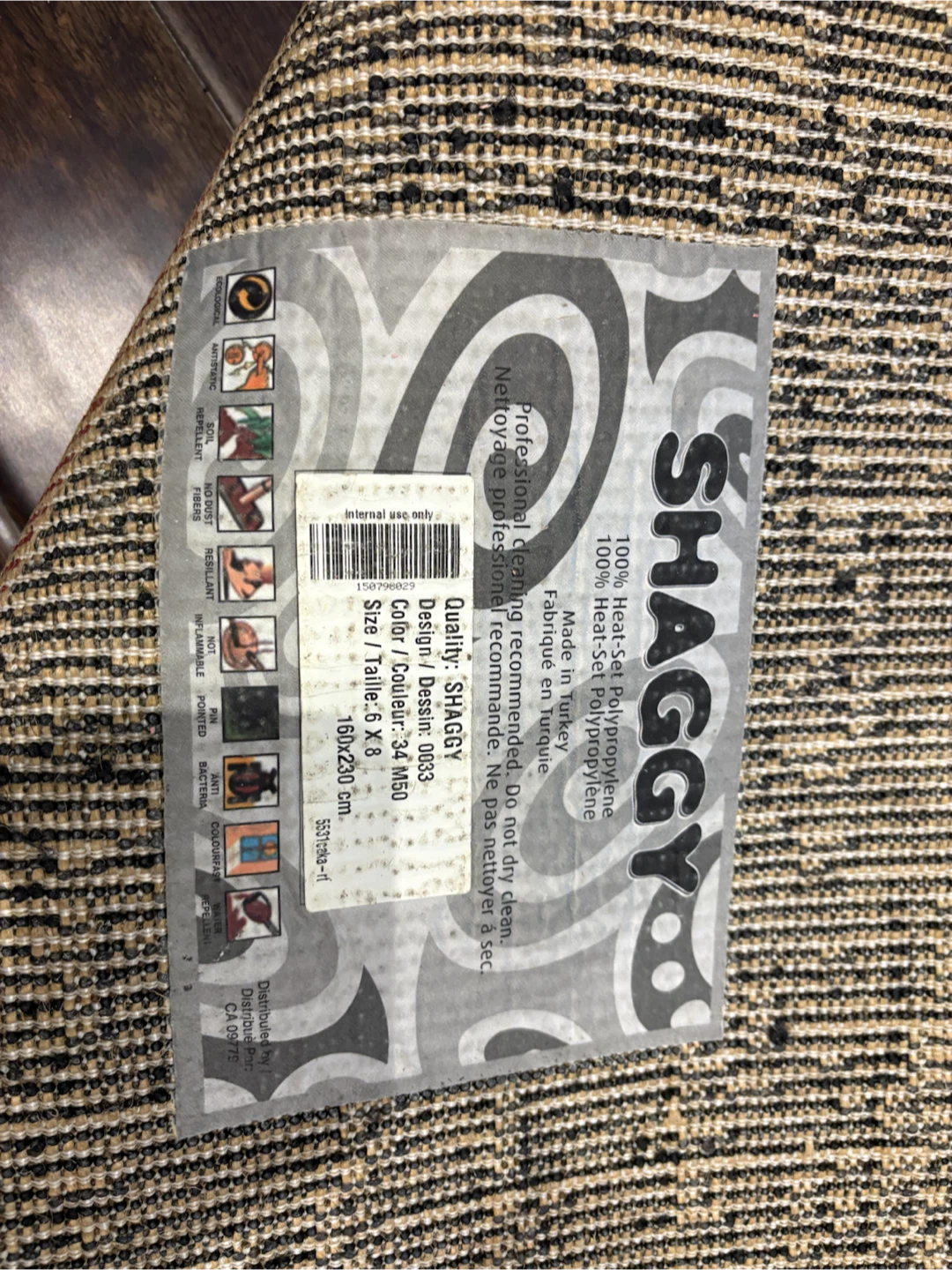Shaggy area rug - photo 3