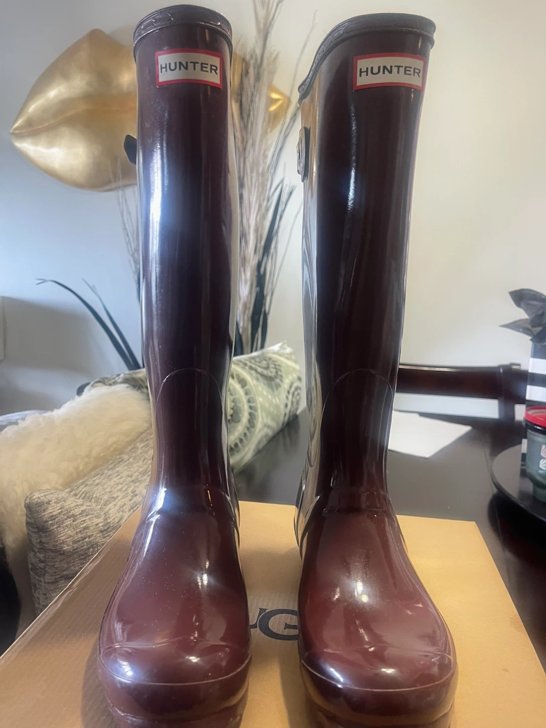 Hunter Women's Tall Glossy Rain Boots