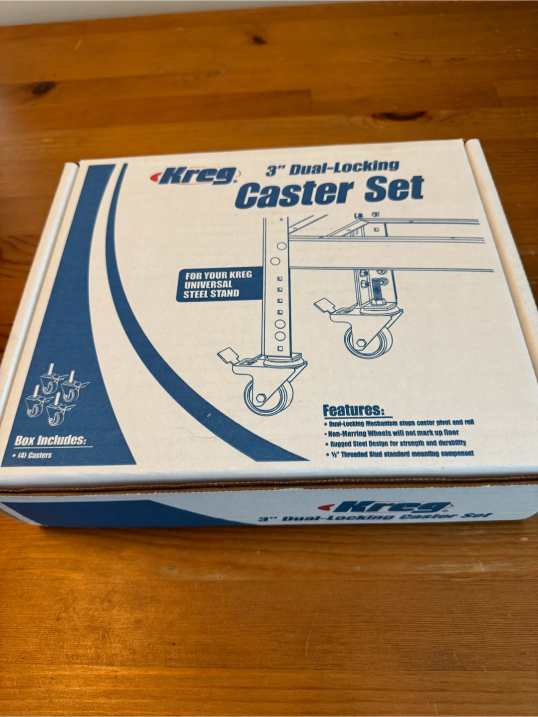 Kreg 3" Dual-Locking Caster Set