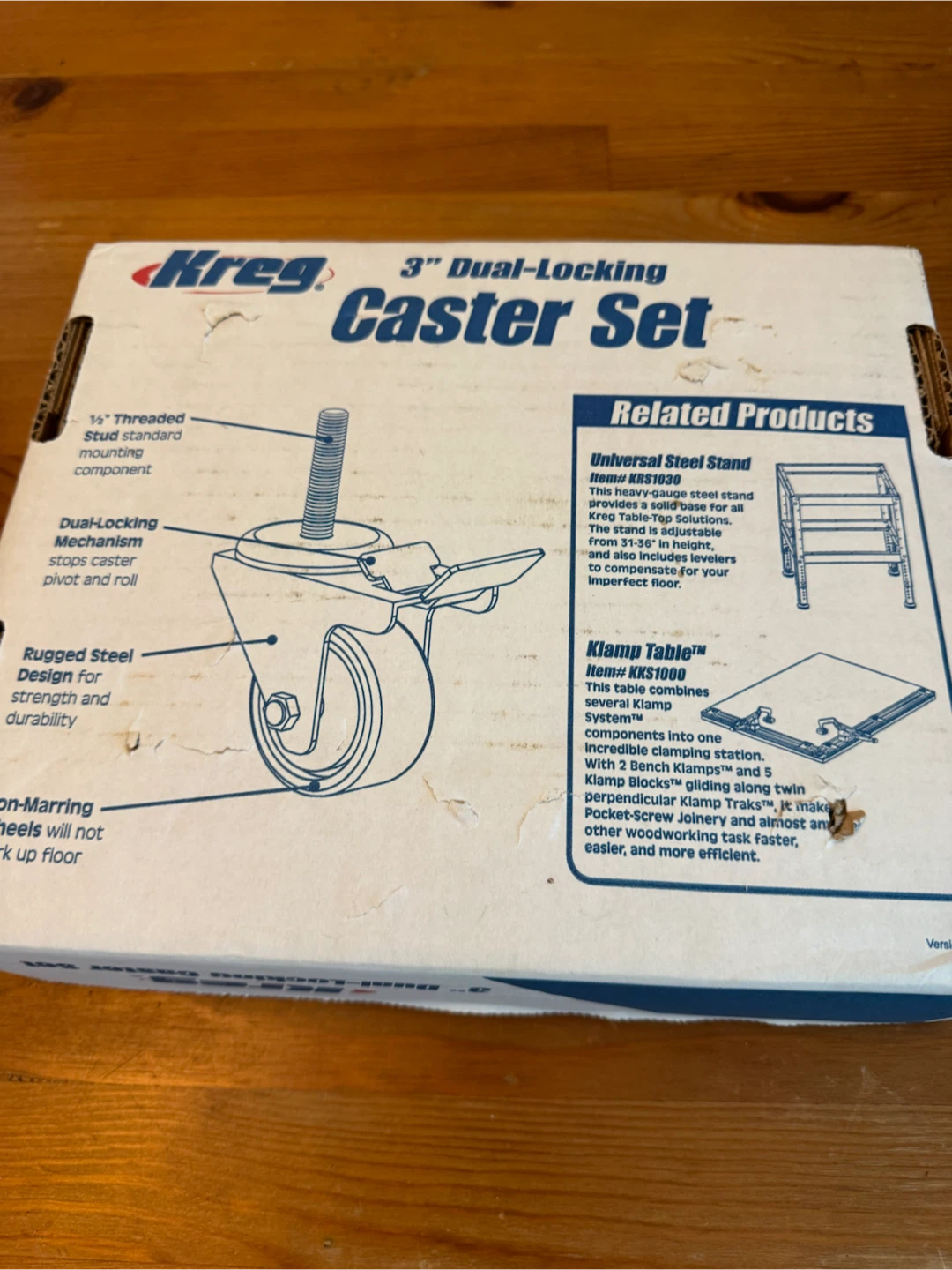 Kreg 3" Dual-Locking Caster Set - photo 2