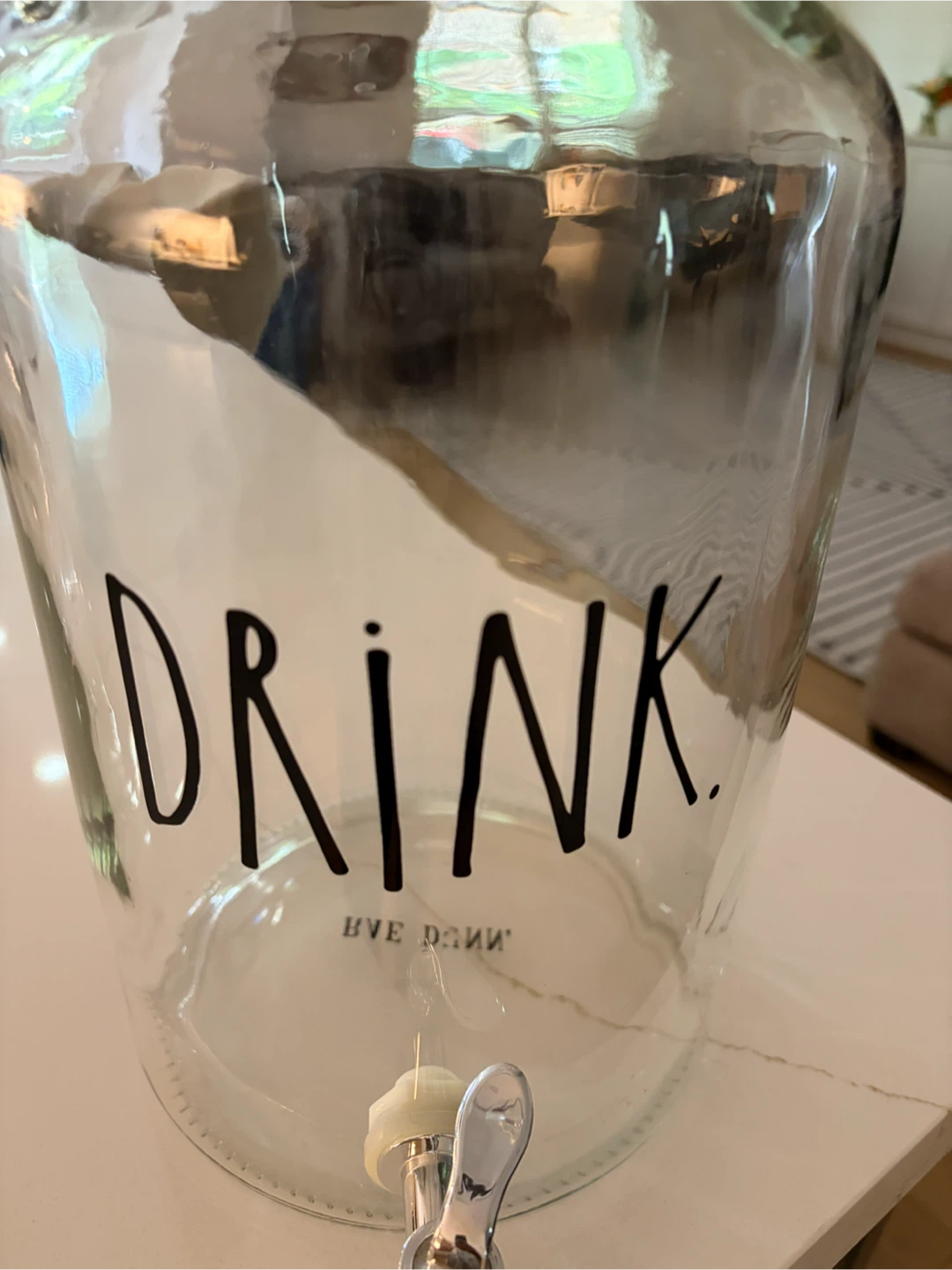 Rae Dunn Glass Drink Dispenser with Spigot - photo 2