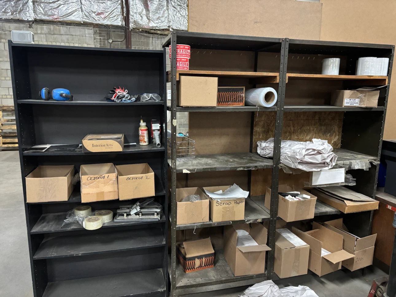 Grey Metal Shelving Unit - photo 2