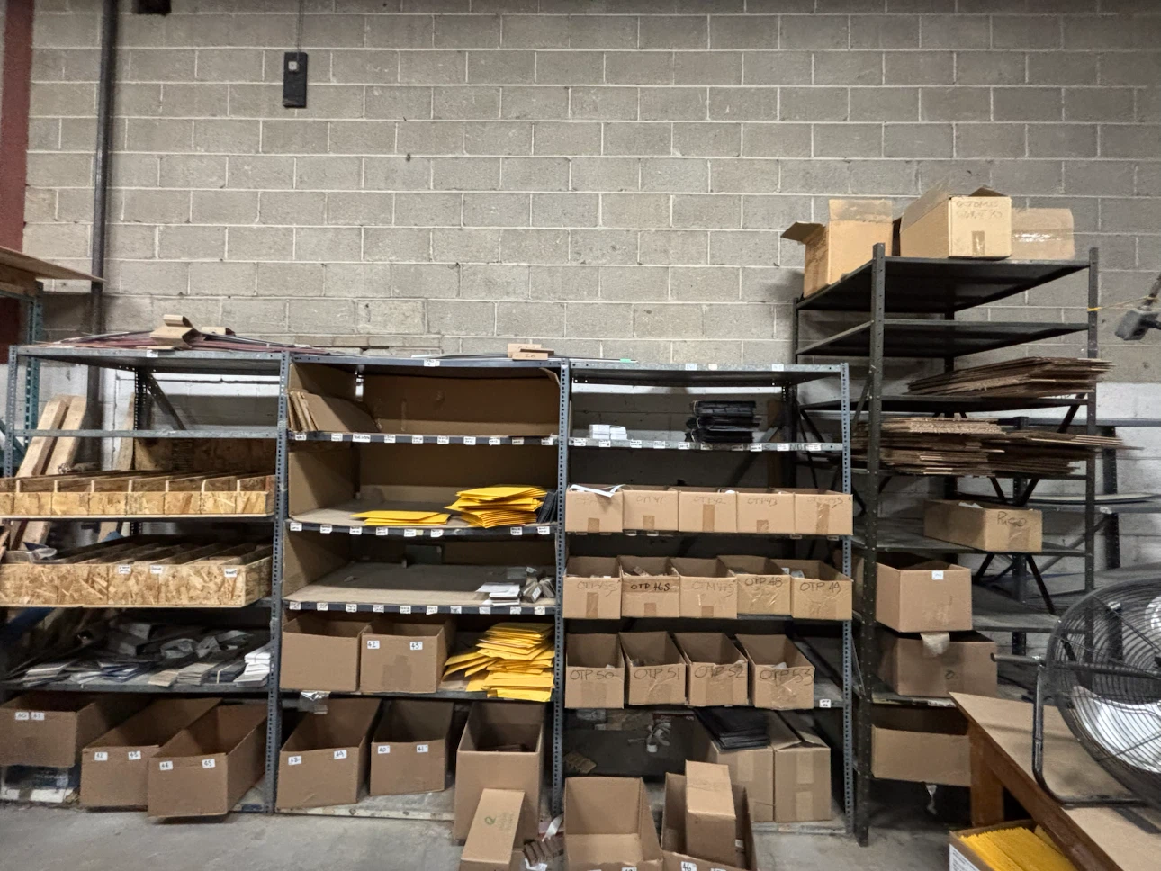 Grey Metal Shelving Unit - photo 3