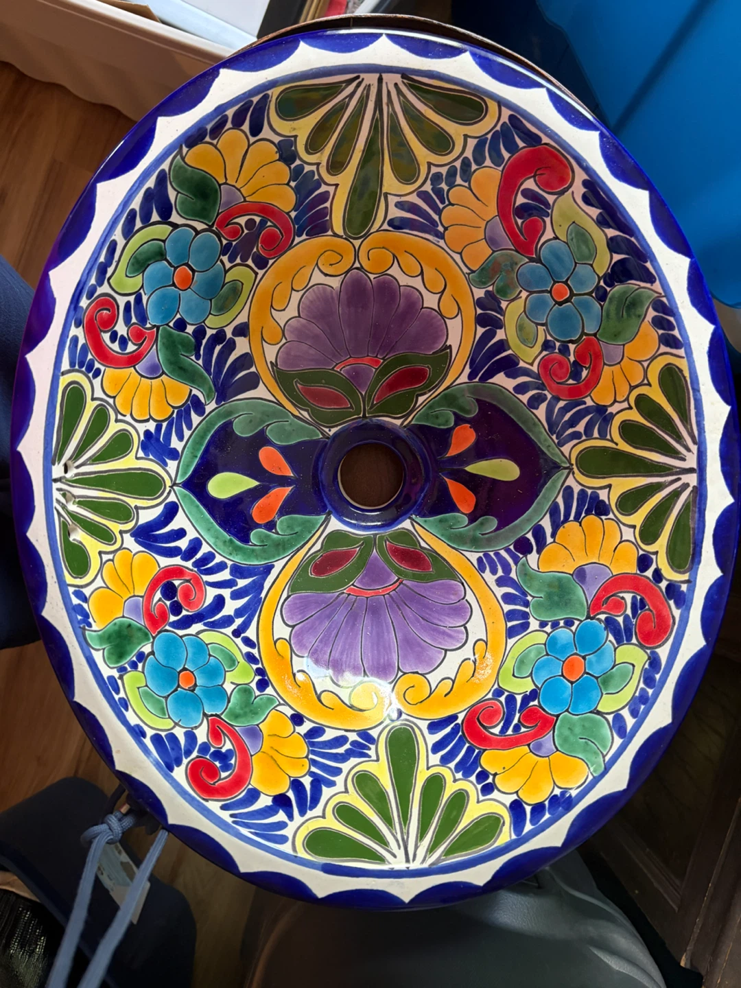 Hand-Painted Mexican Sink