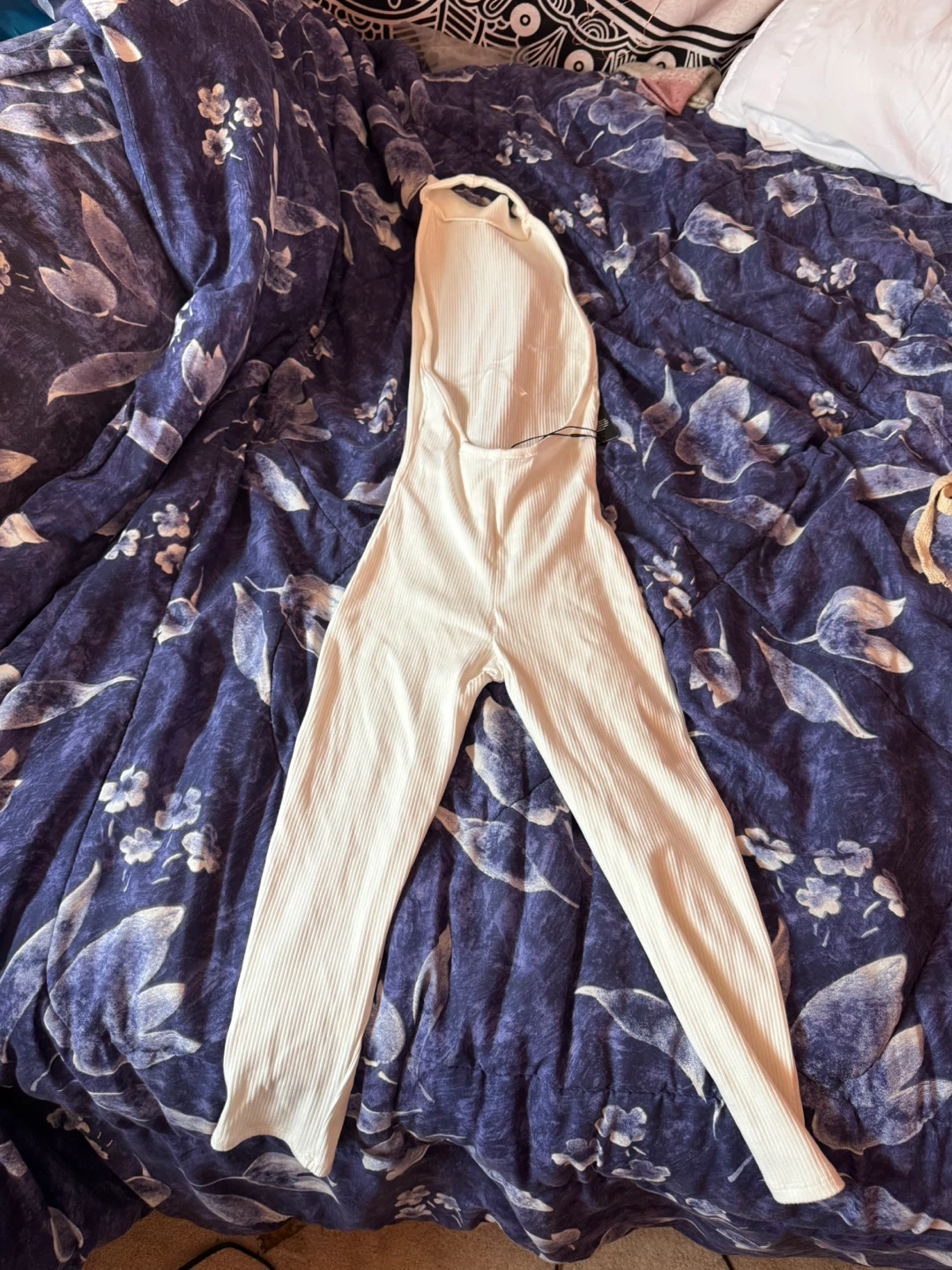 Fashion Nova Cassandra Snatched Capri Jumpsuit - Off White - photo 3