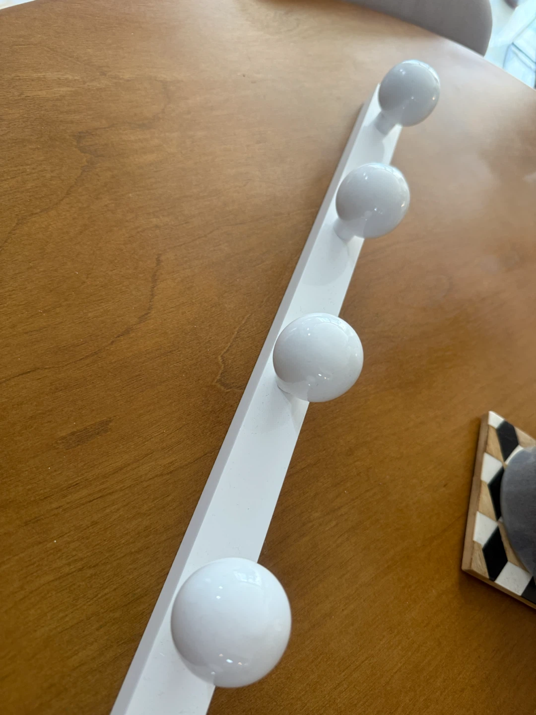 25” White lacquer Wall Hook - photo 2