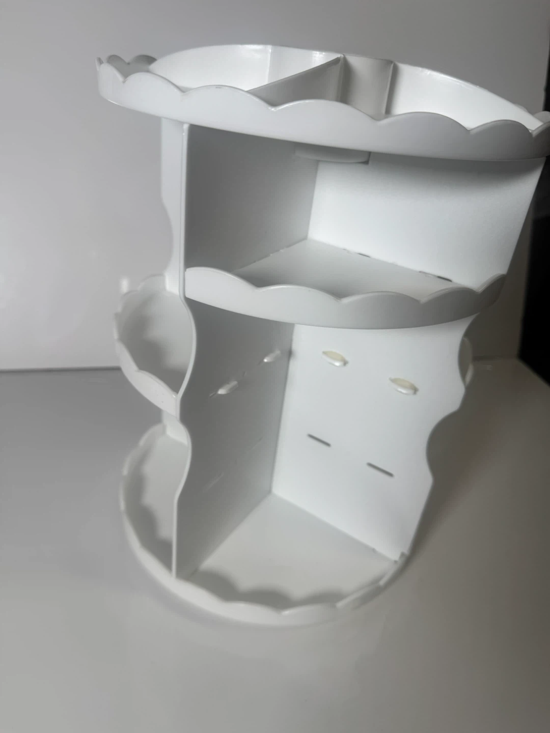 360 Rotating Makeup Organizer Countertop - Adjustable Shelf - photo 2