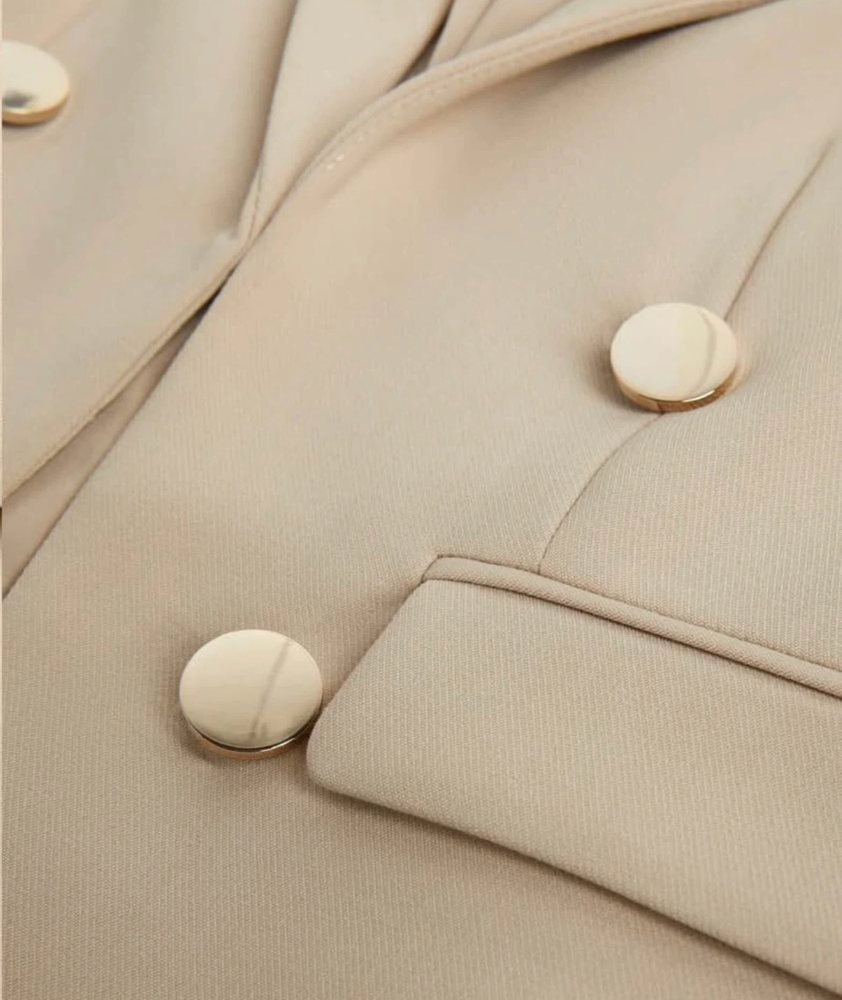 Laura Beige Double-Breasted Blazer - photo 3