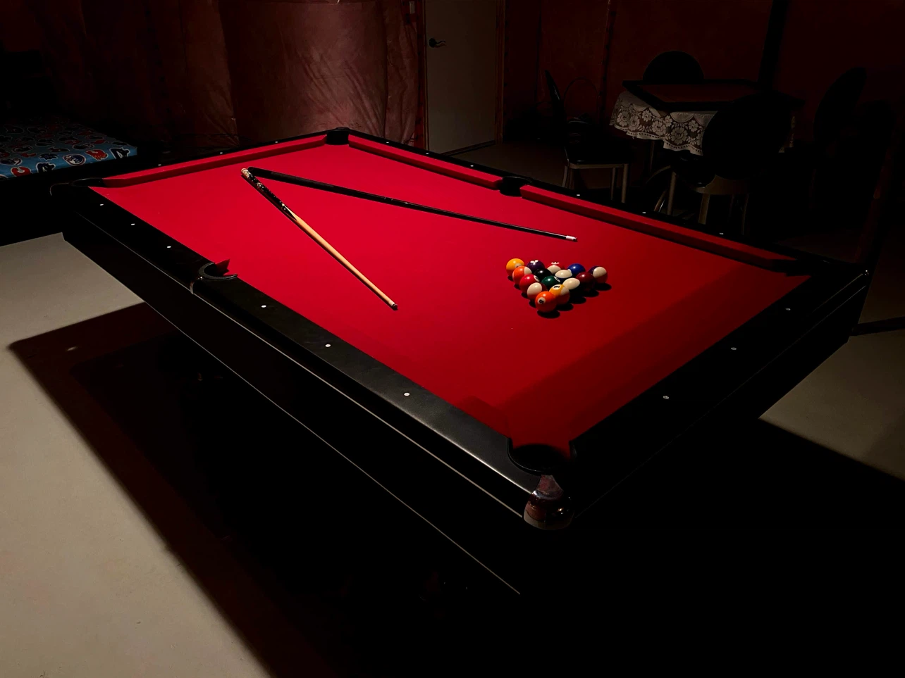 Pool Table Slate - with Red Felt - photo 5