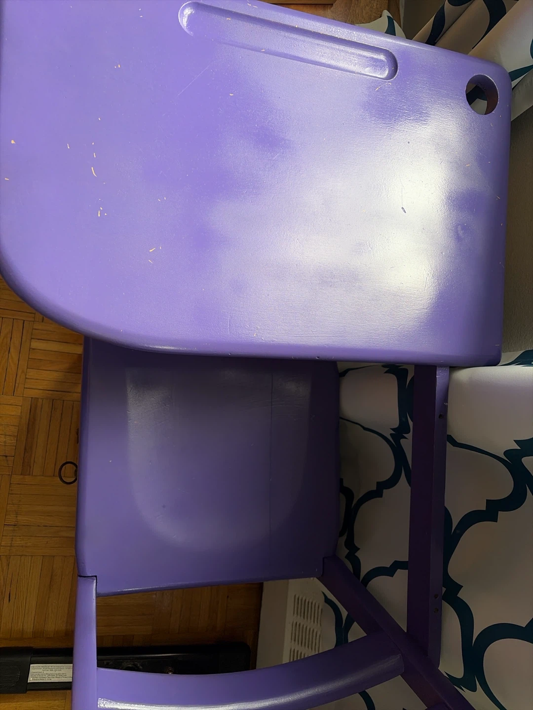 Vintage Purple Kids Desk and Chair Set - photo 2