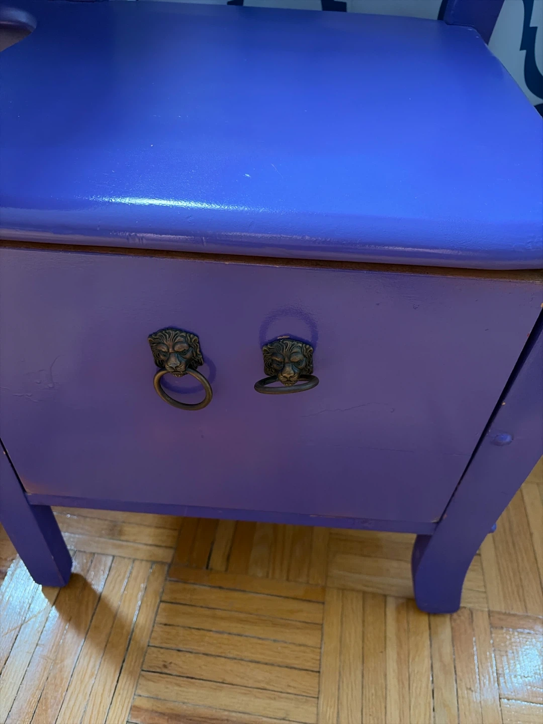 Vintage Purple Kids Desk and Chair Set - photo 3