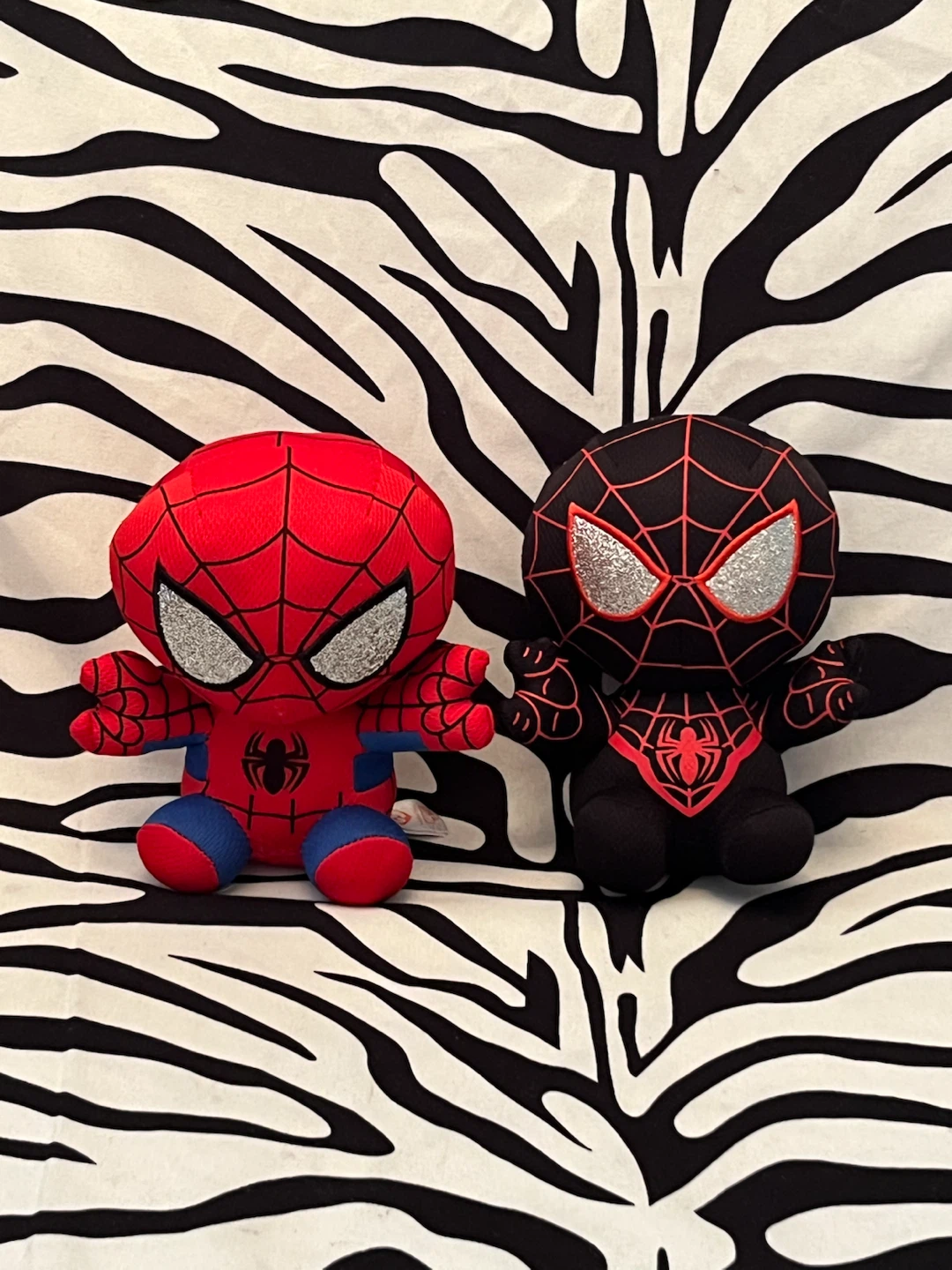 🕷️ Set of Ty Beanie Babies Spider-Man and Miles Morales Toys 🕷️