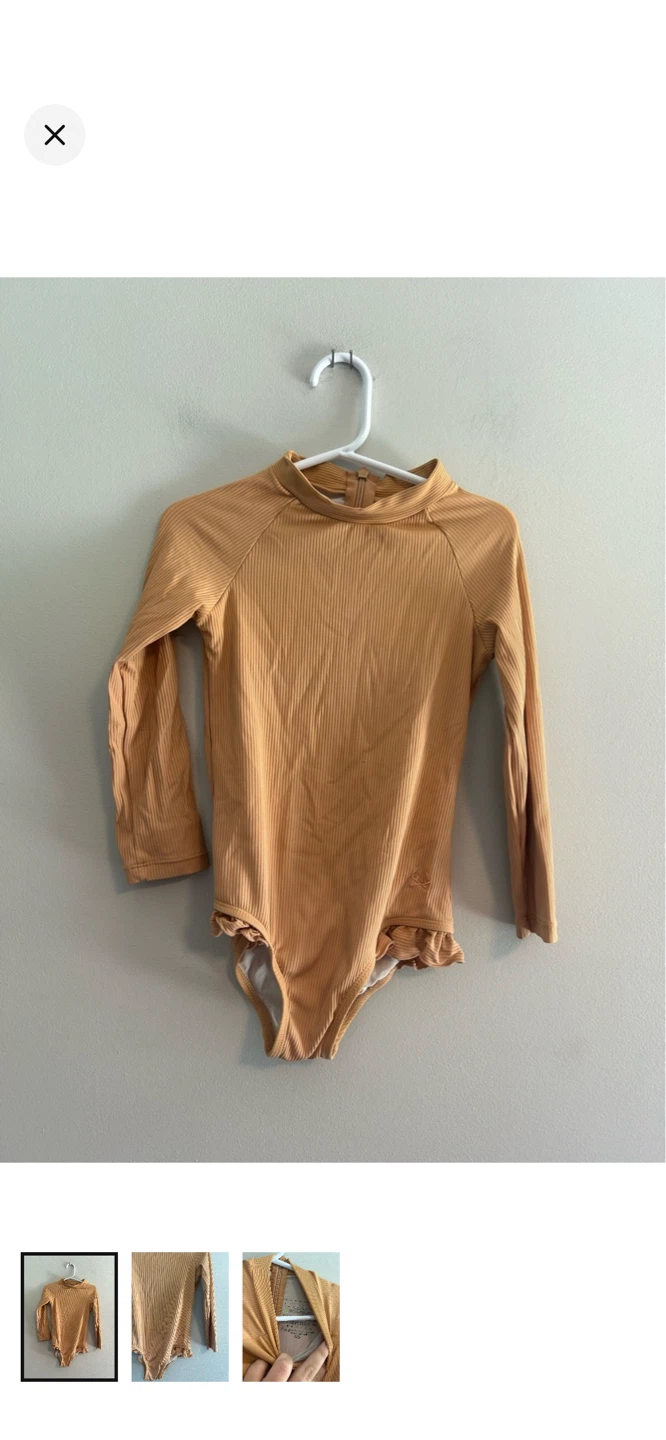Little Buckets Long Sleeve Swimsuit Size 4/5