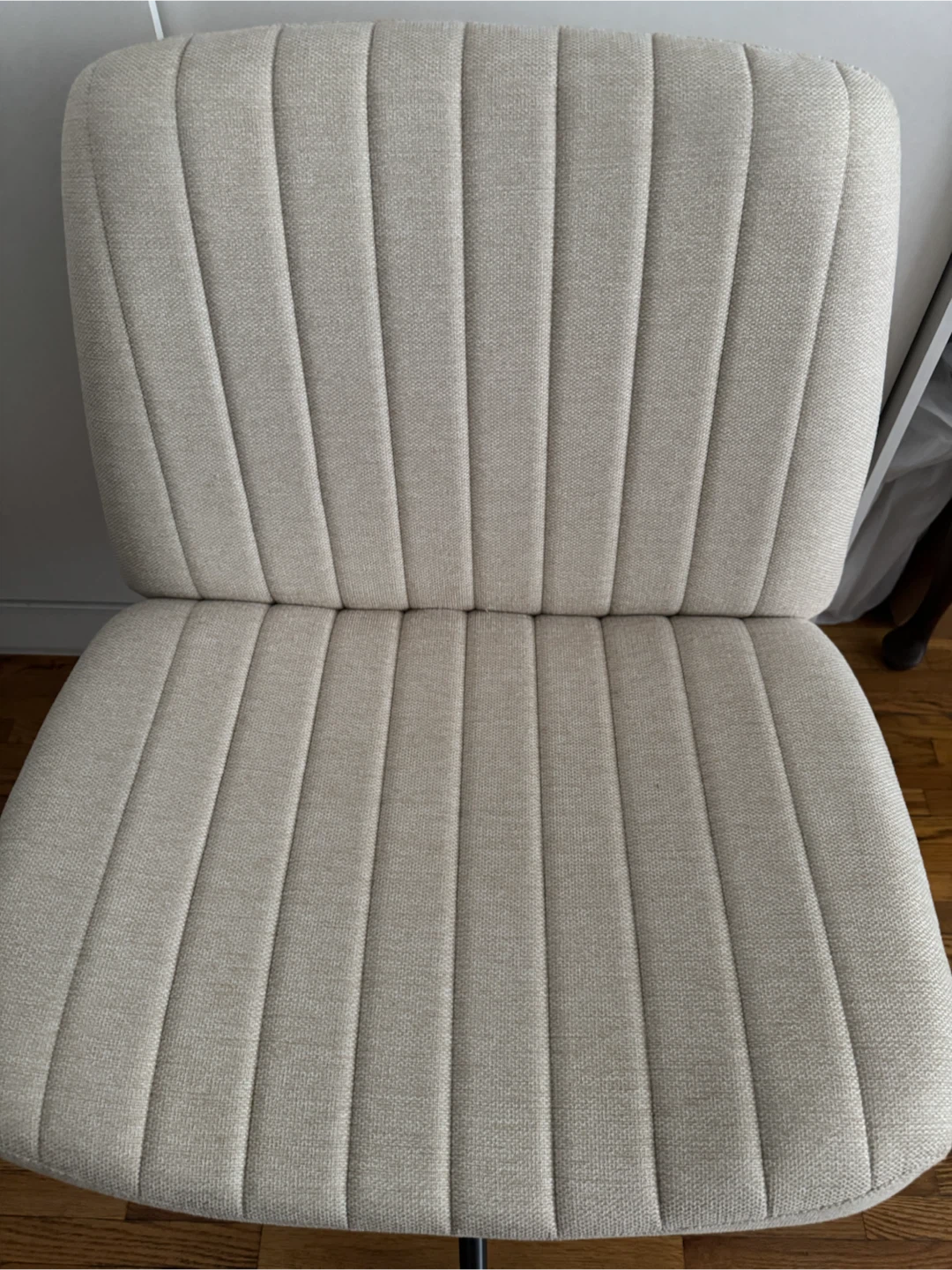 Light Beige Upholstered Office Chair - photo 2