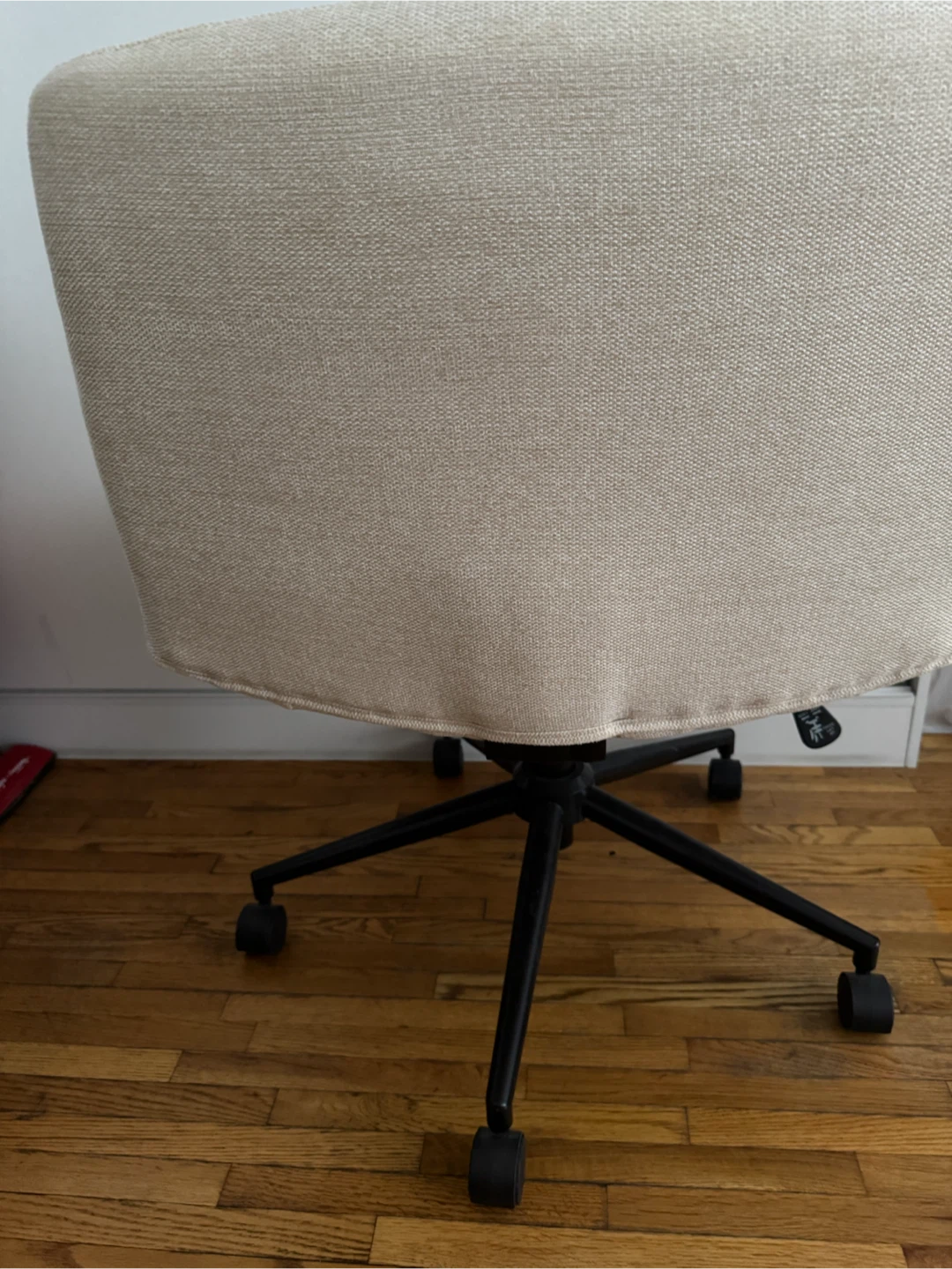 Light Beige Upholstered Office Chair - photo 3