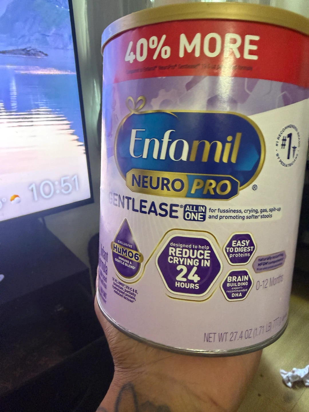 Enfamil NeuroPro Gentlease One Infant Formula 27.4 oz