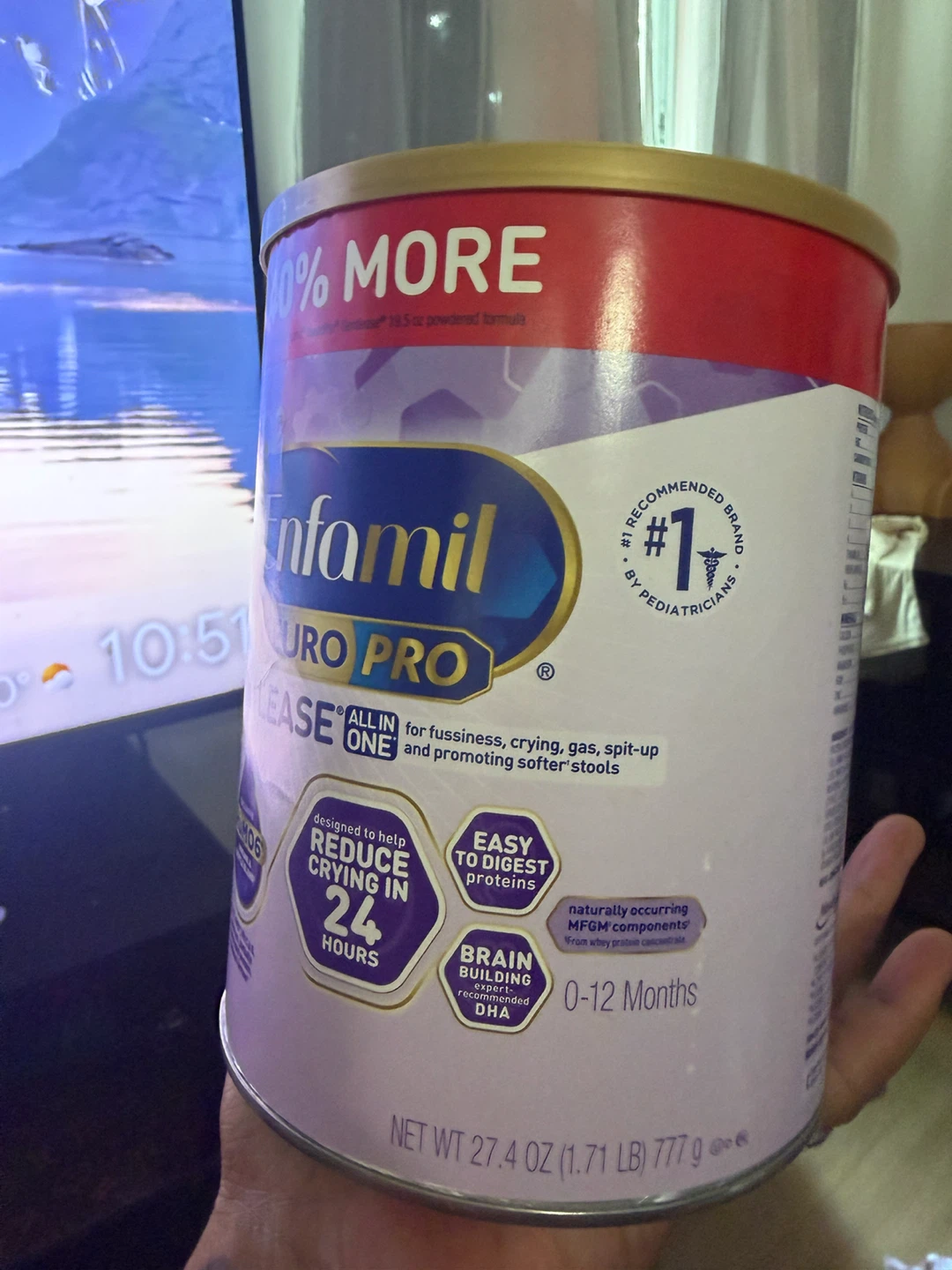 Enfamil NeuroPro Gentlease One Infant Formula 27.4 oz - photo 2